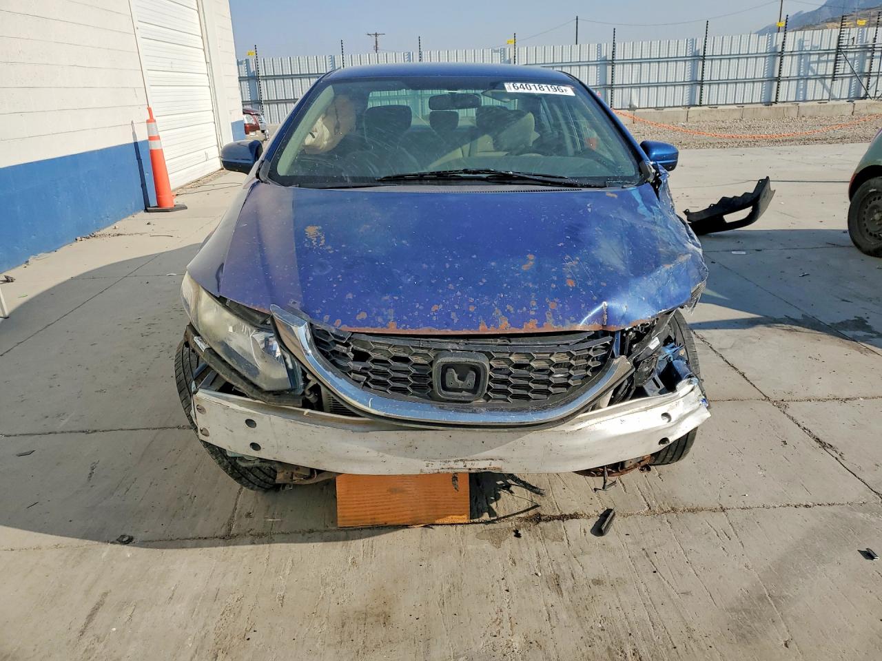 2015 Honda Civic Lx Blue vin: 2HGFB2F54FH556580