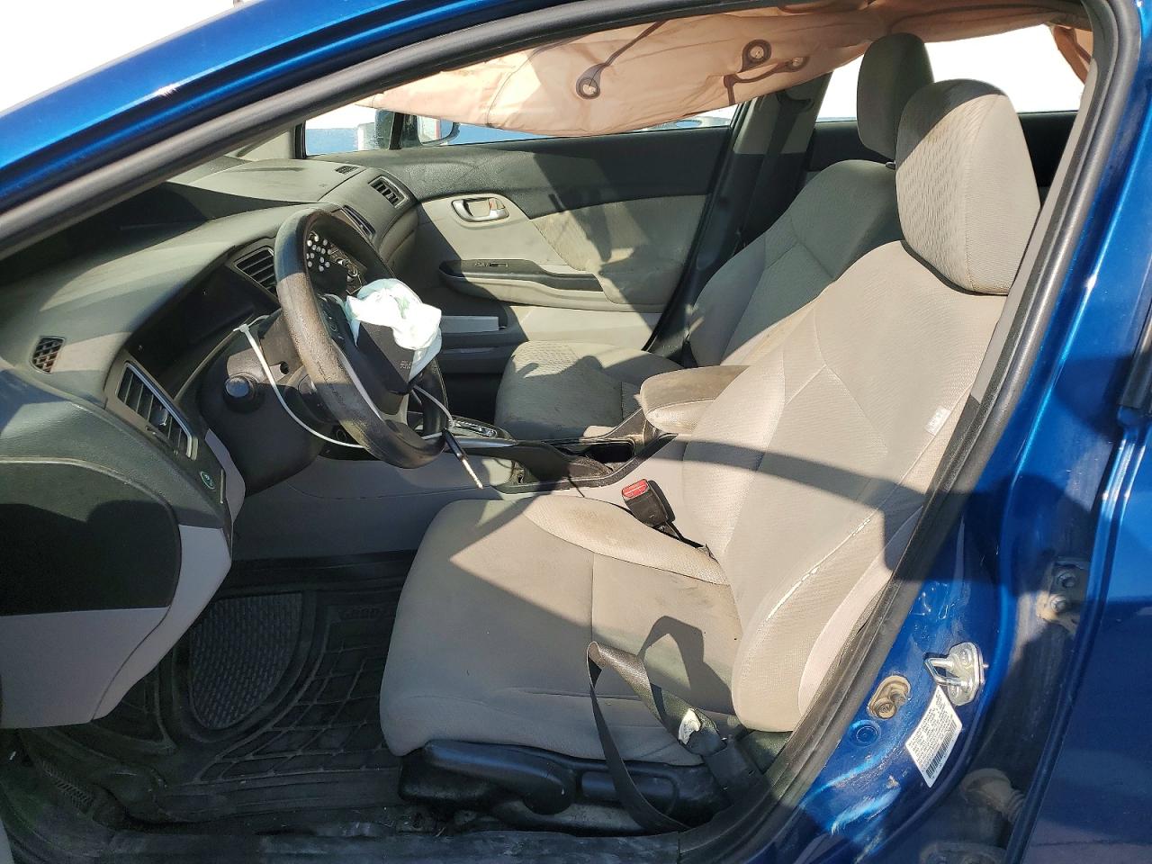 2015 Honda Civic Lx Blue vin: 2HGFB2F54FH556580