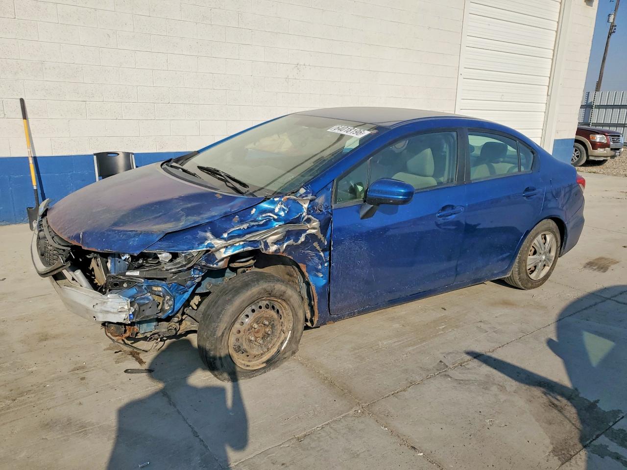 2015 Honda Civic Lx Blue vin: 2HGFB2F54FH556580