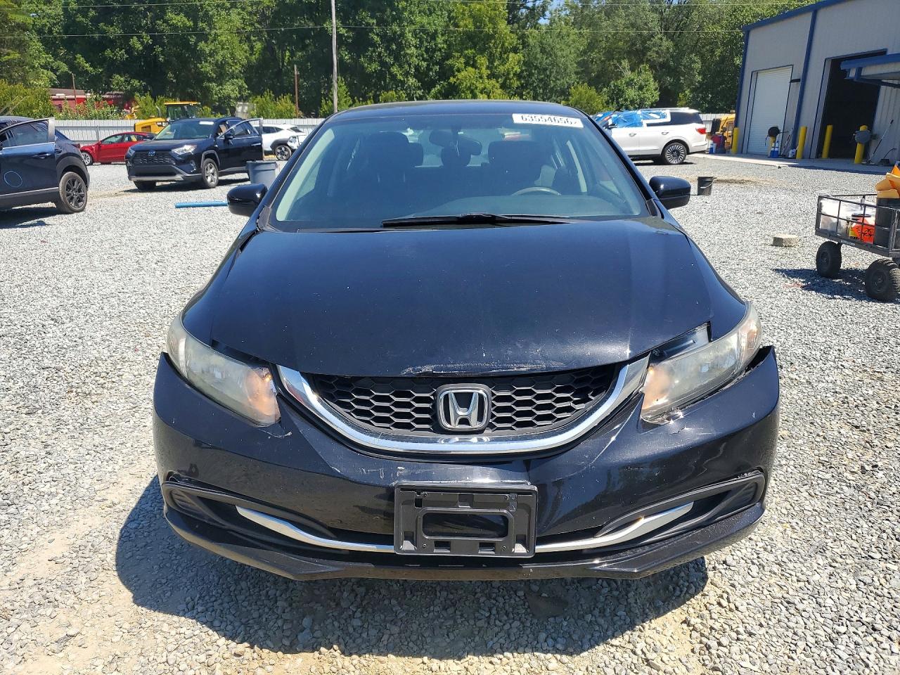 2015 Honda Civic Lx Black vin: 2HGFB2F54FH567353