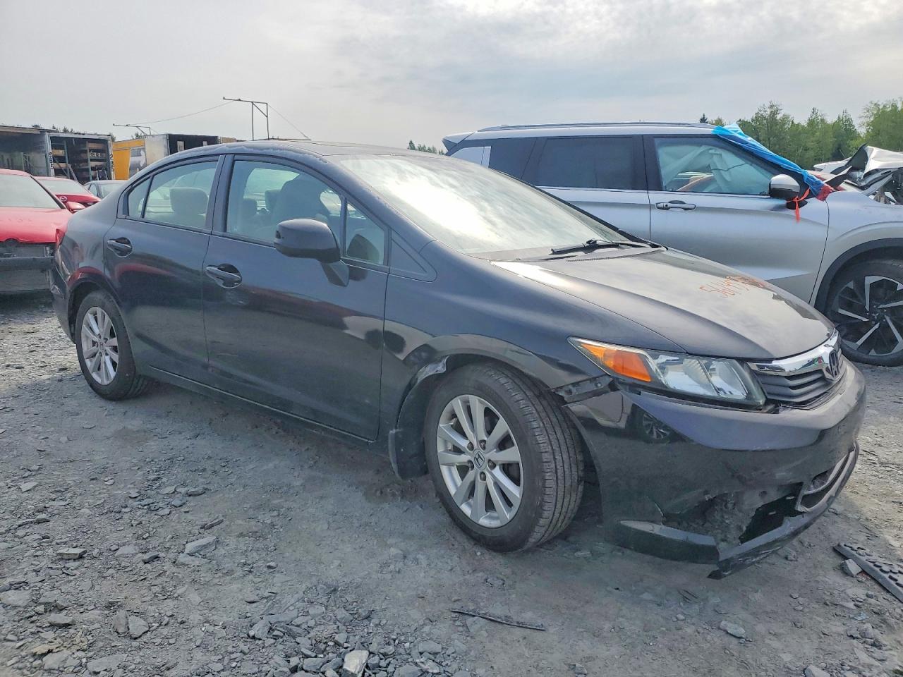 2012 Honda Civic Lx Black vin: 2HGFB2F55CH030308