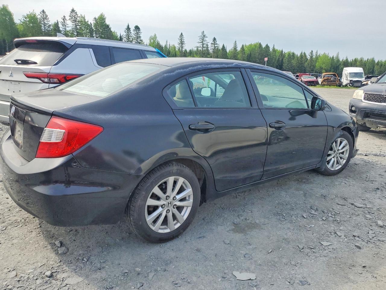 2012 Honda Civic Lx Black vin: 2HGFB2F55CH030308