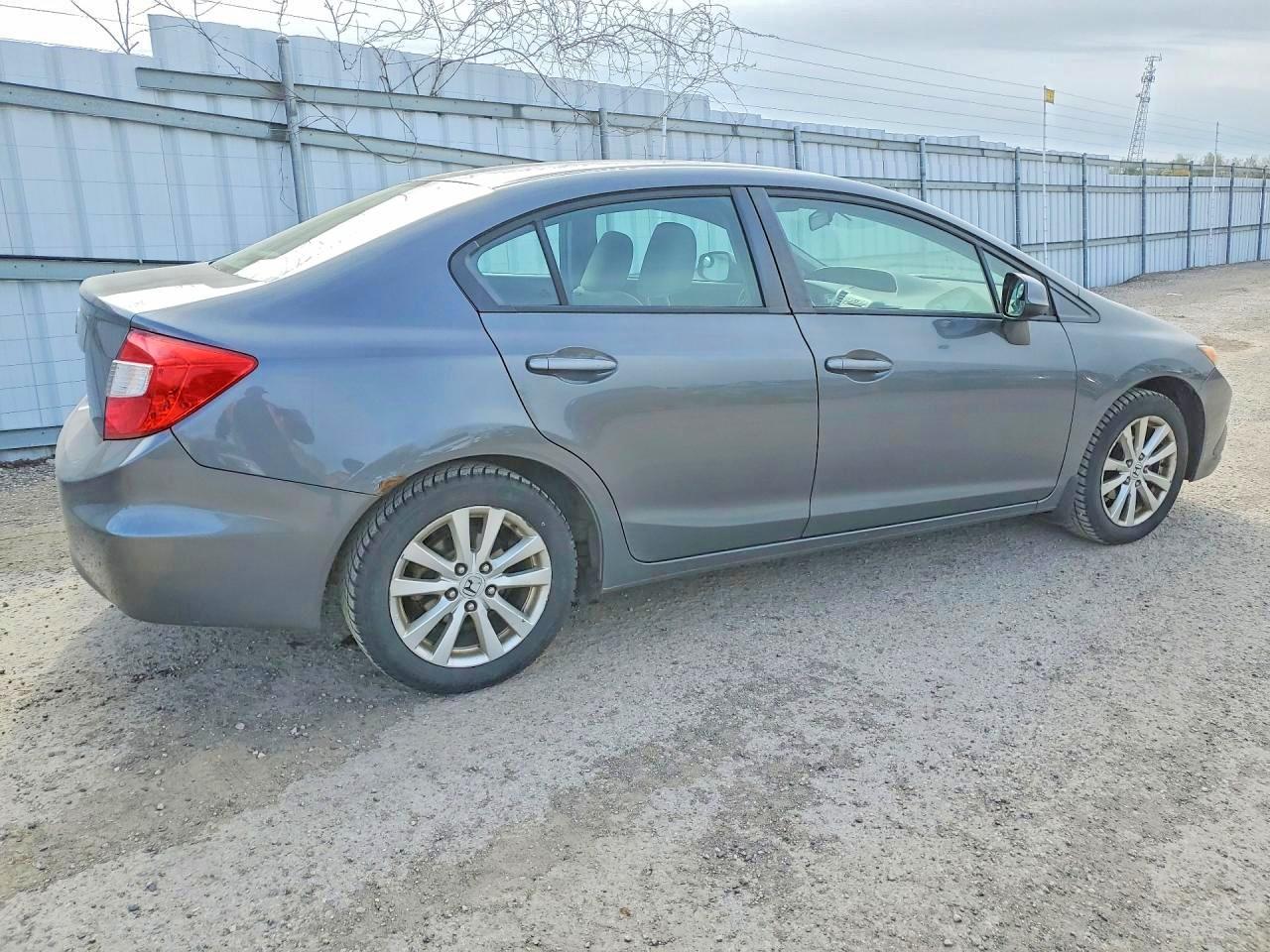 2012 Honda Civic Lx Gray vin: 2HGFB2F55CH109820