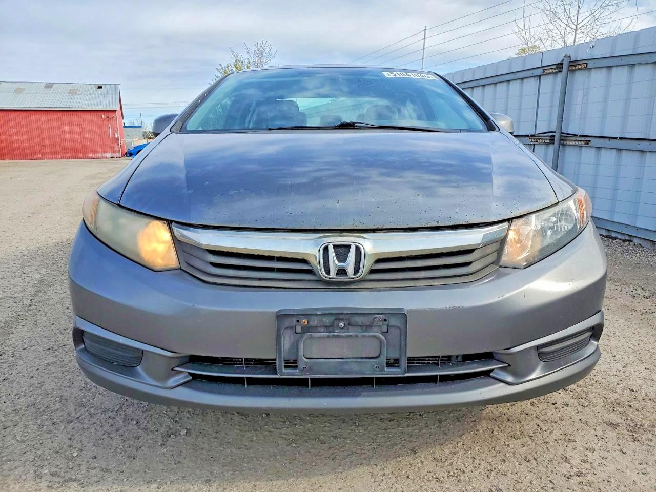 2012 Honda Civic Lx Gray vin: 2HGFB2F55CH109820