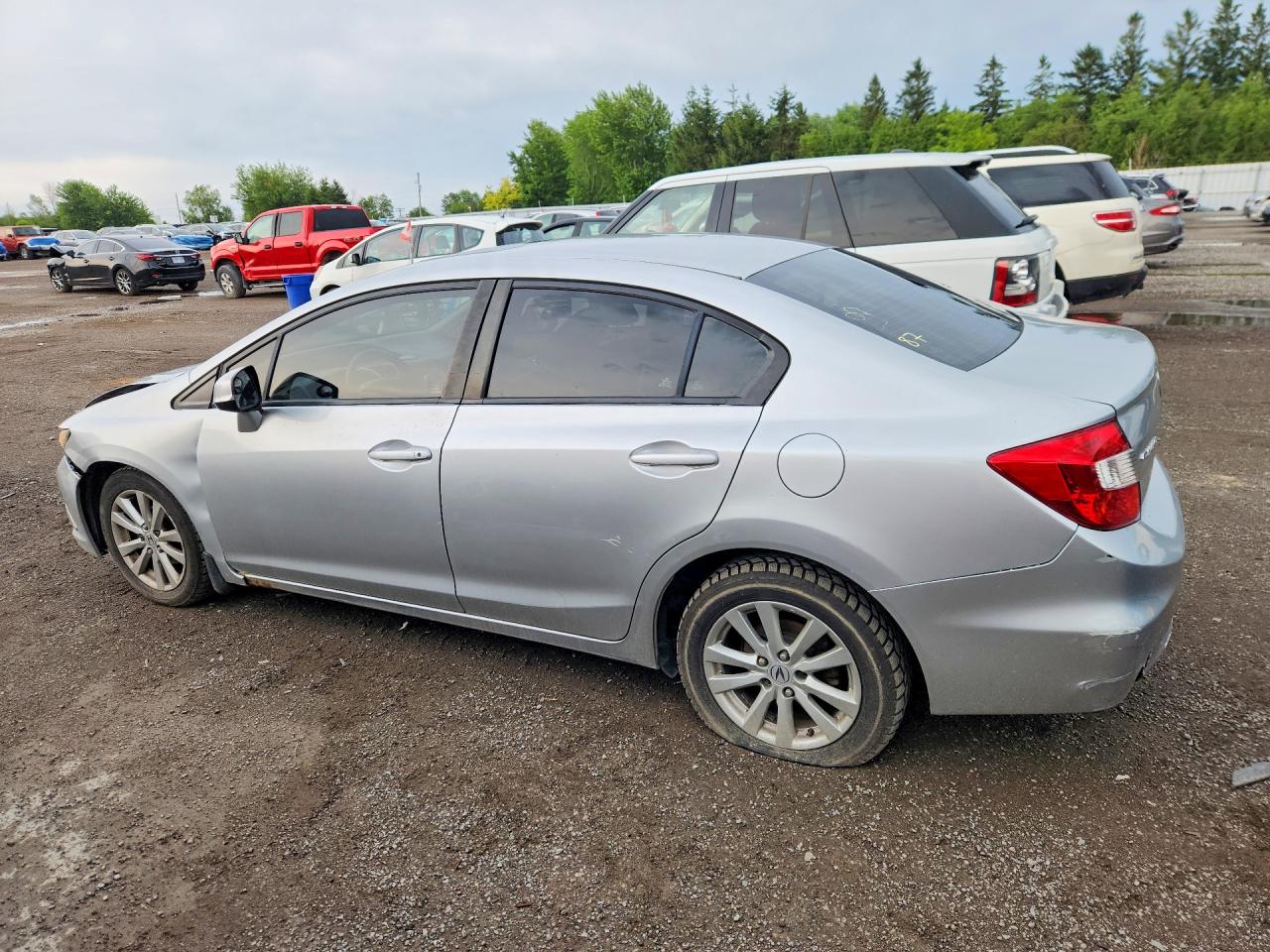 2012 Honda Civic Lx Silver vin: 2HGFB2F55CH111681