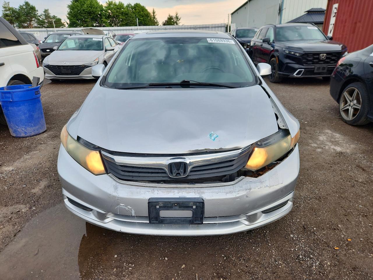 2012 Honda Civic Lx Silver vin: 2HGFB2F55CH111681