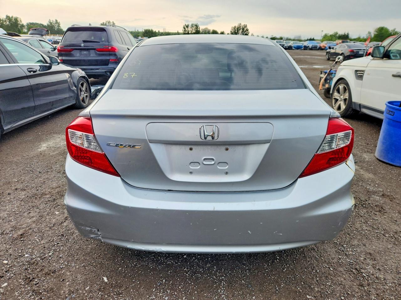 2012 Honda Civic Lx Silver vin: 2HGFB2F55CH111681