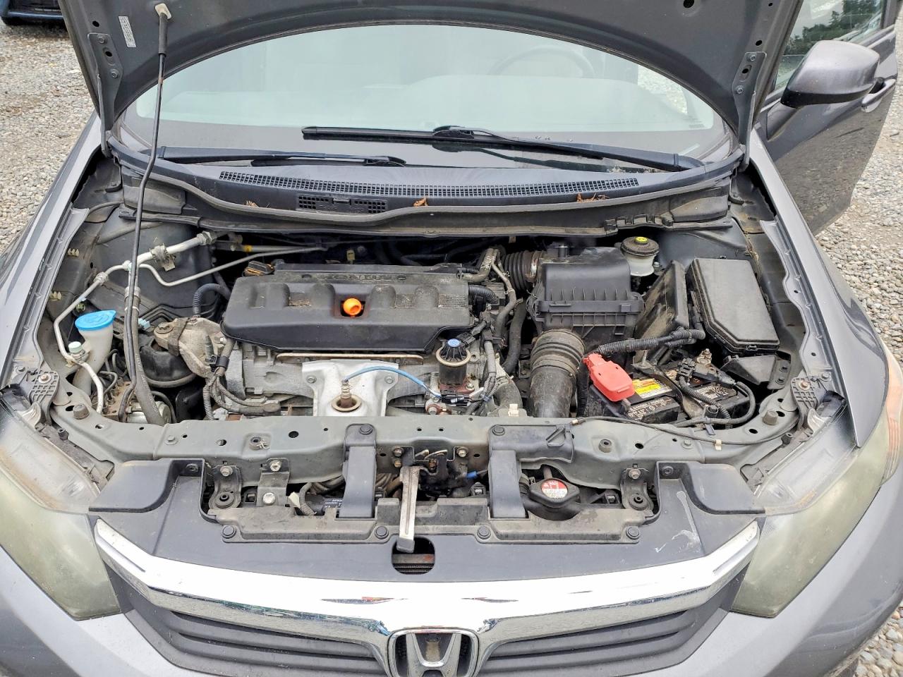 2012 Honda Civic Lx Gray vin: 2HGFB2F55CH302050