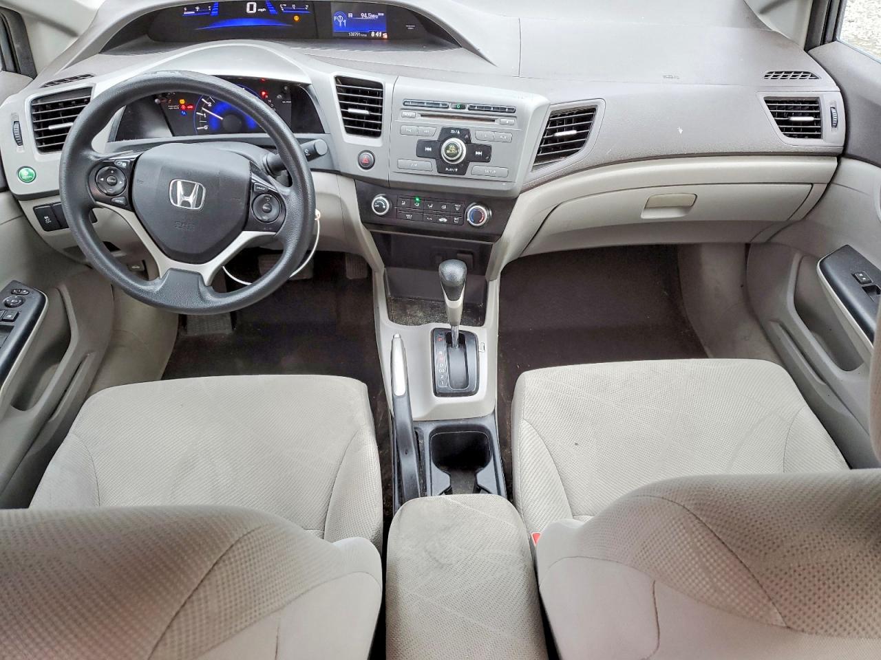 2012 Honda Civic Lx Gray vin: 2HGFB2F55CH302050