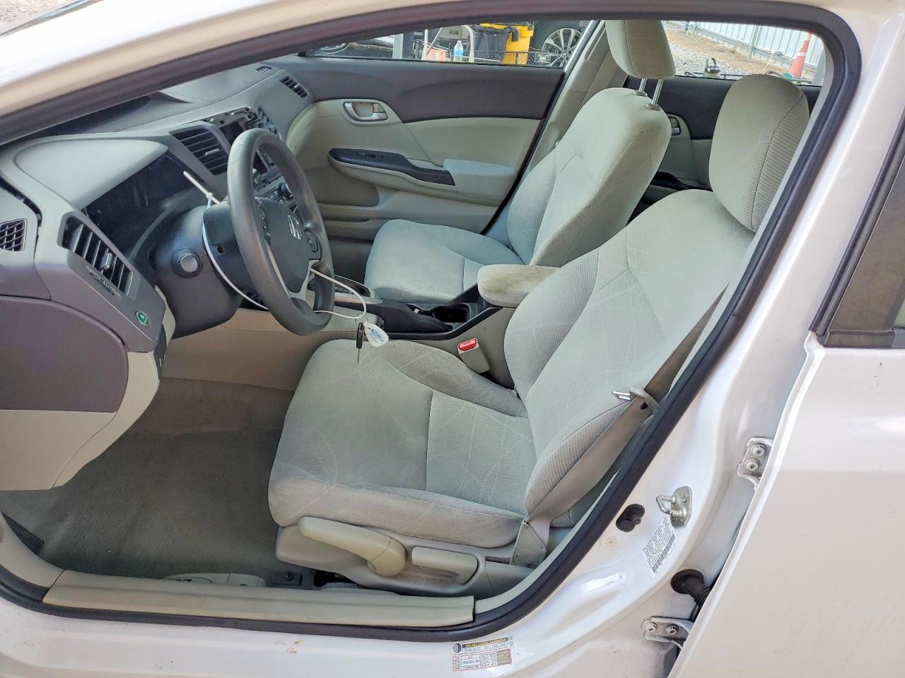 2012 Honda Civic Lx White vin: 2HGFB2F55CH317082