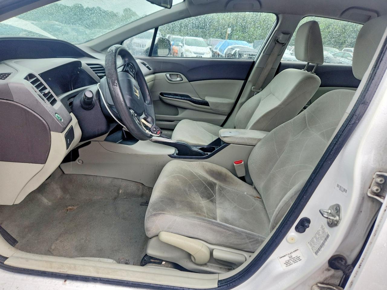2012 Honda Civic Lx White vin: 2HGFB2F55CH323576