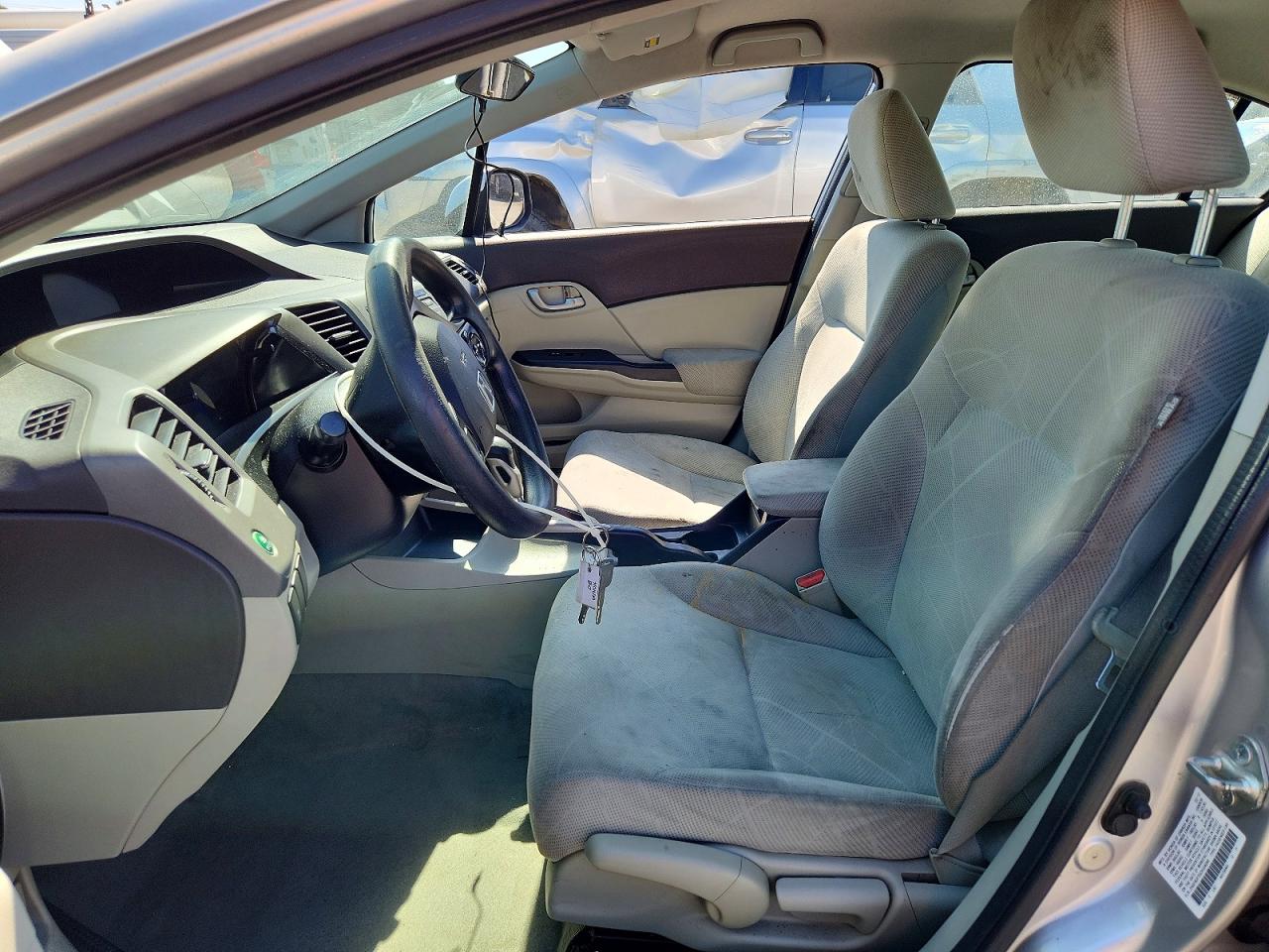 2012 Honda Civic Lx Silver vin: 2HGFB2F55CH334044