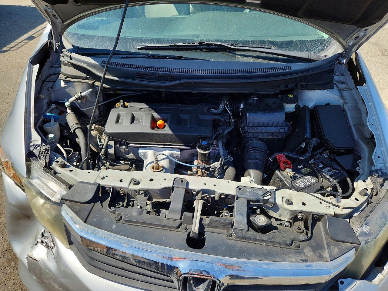 2012 Honda Civic Lx Silver vin: 2HGFB2F55CH334044