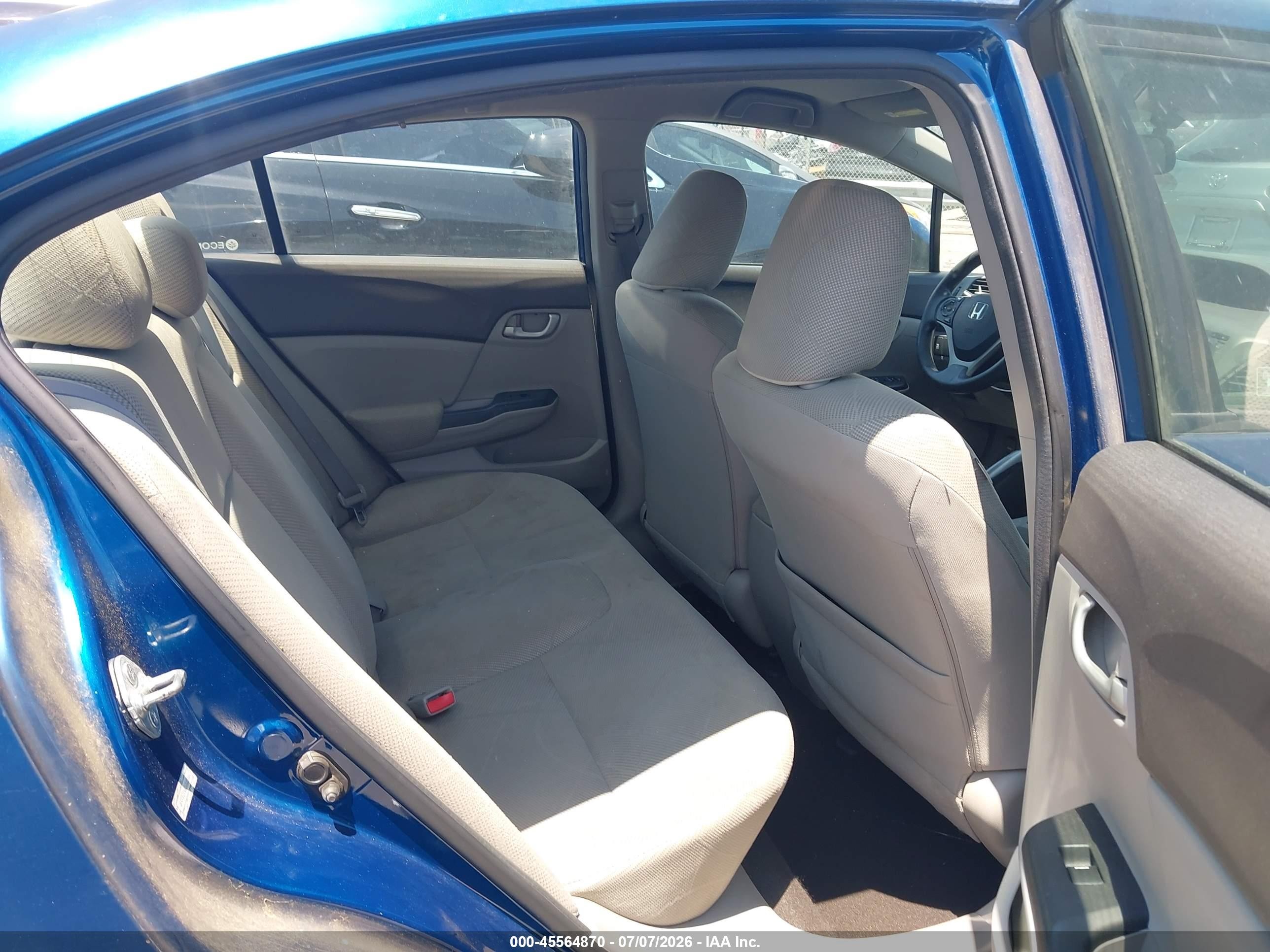 2012 Honda Civic Lx Blue vin: 2HGFB2F55CH502281