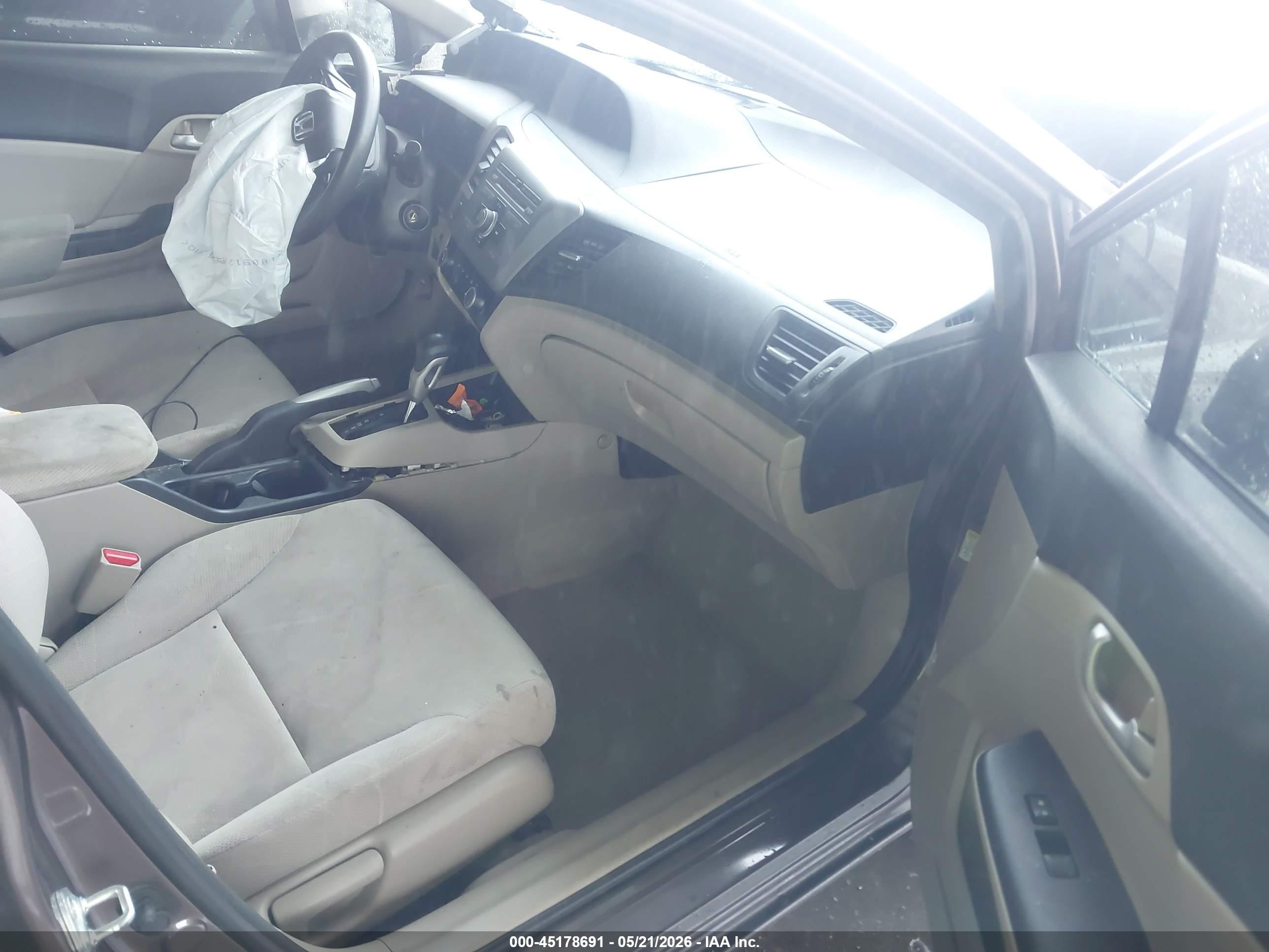 2012 Honda Civic Lx Gray vin: 2HGFB2F55CH523552