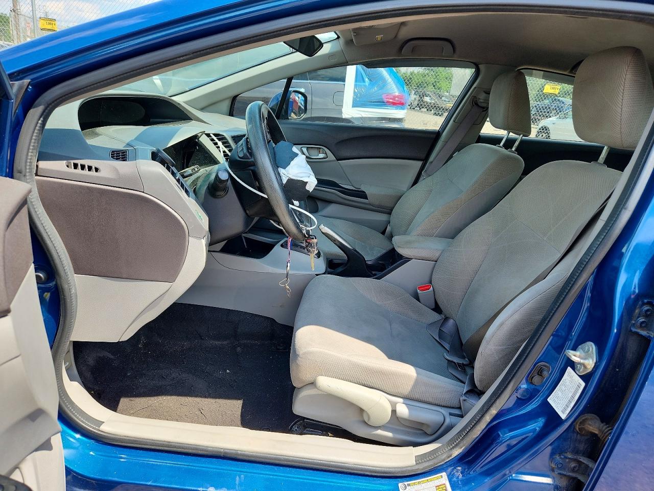 2012 Honda Civic Lx Blue vin: 2HGFB2F55CH558673