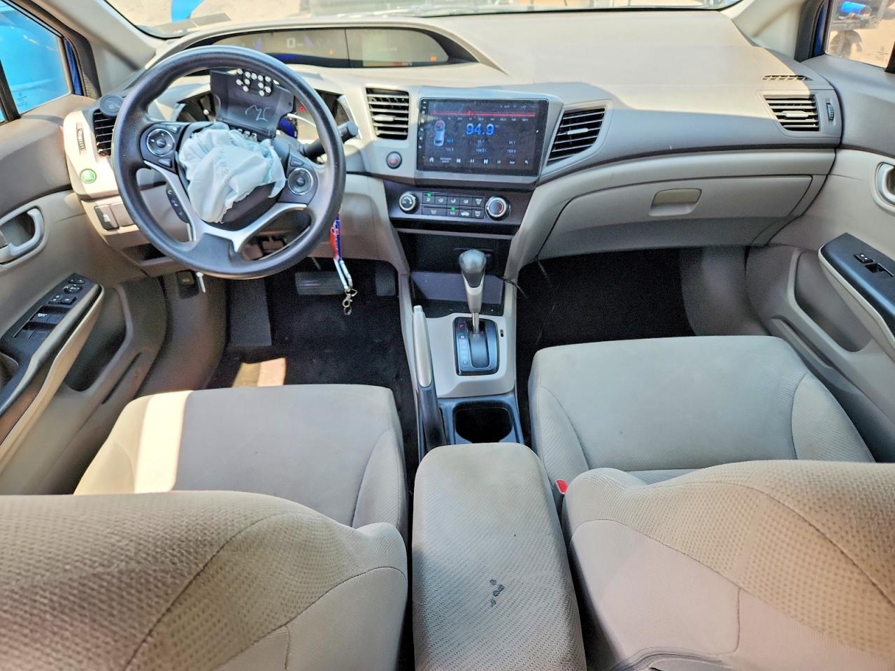 2012 Honda Civic Lx Blue vin: 2HGFB2F55CH558673