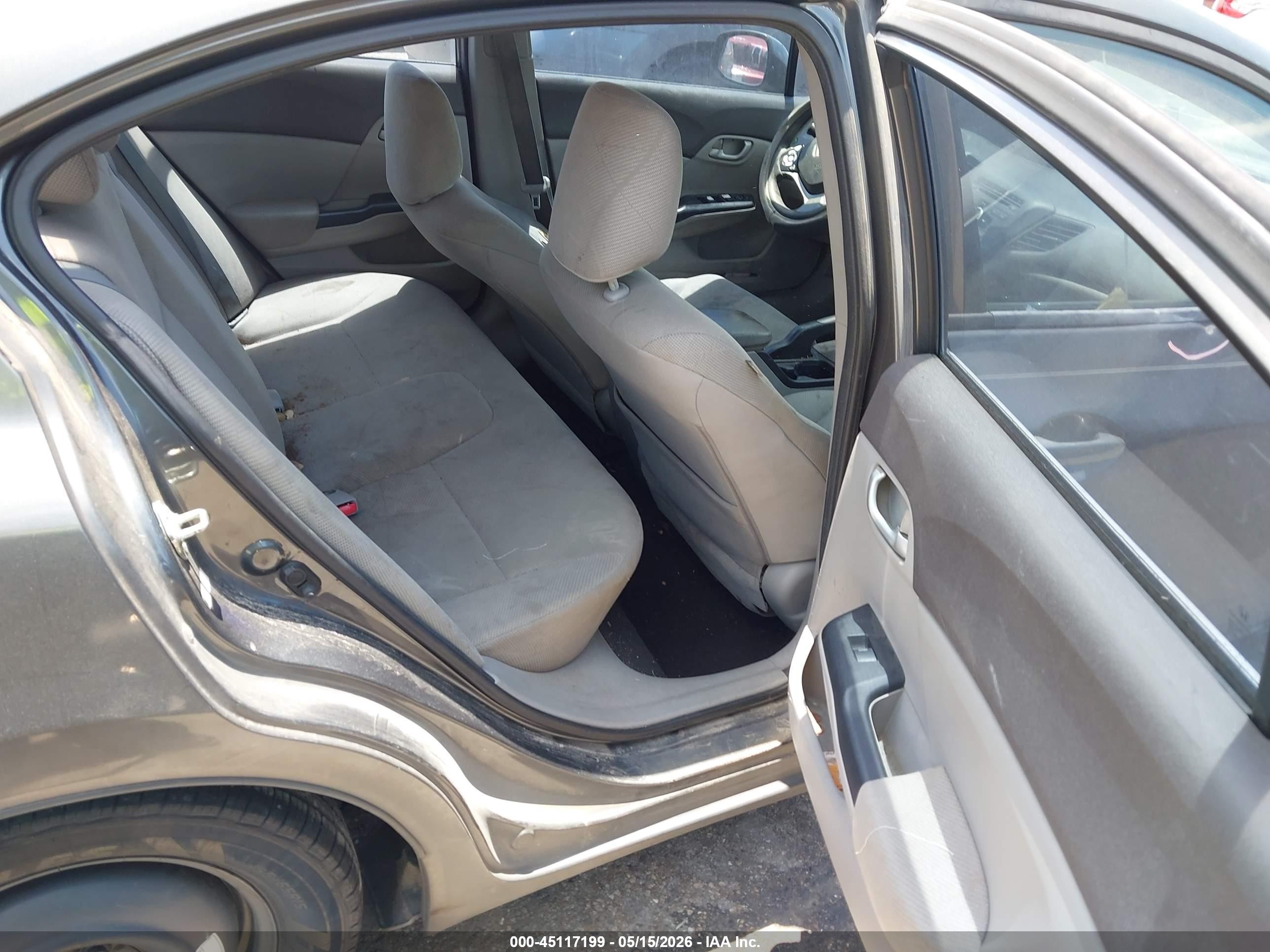 2012 Honda Civic Lx Gray vin: 2HGFB2F55CH561525