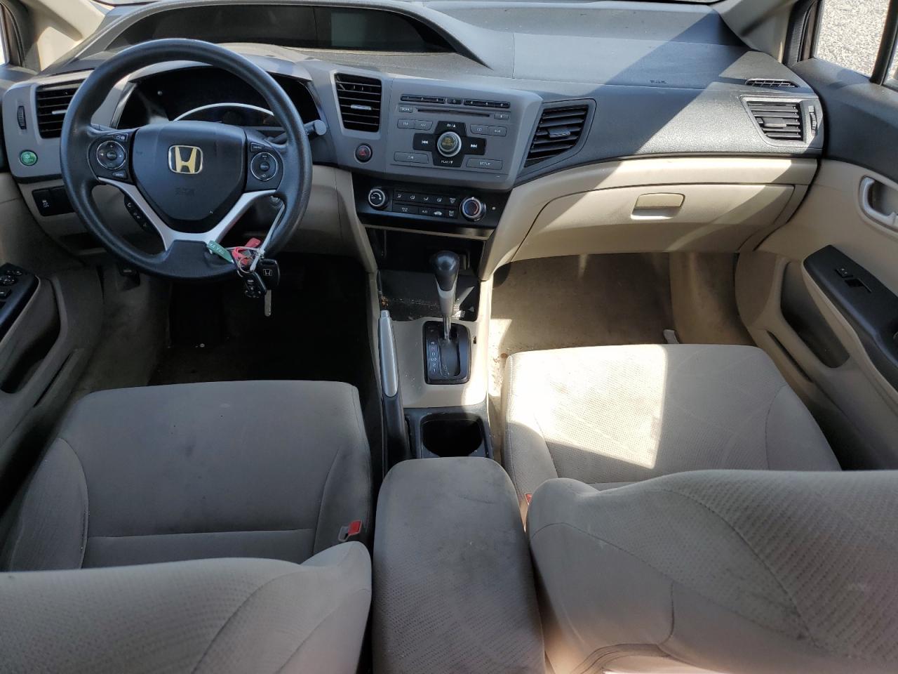 2012 Hond Civic Lx Brown vin: 2HGFB2F55CH564800