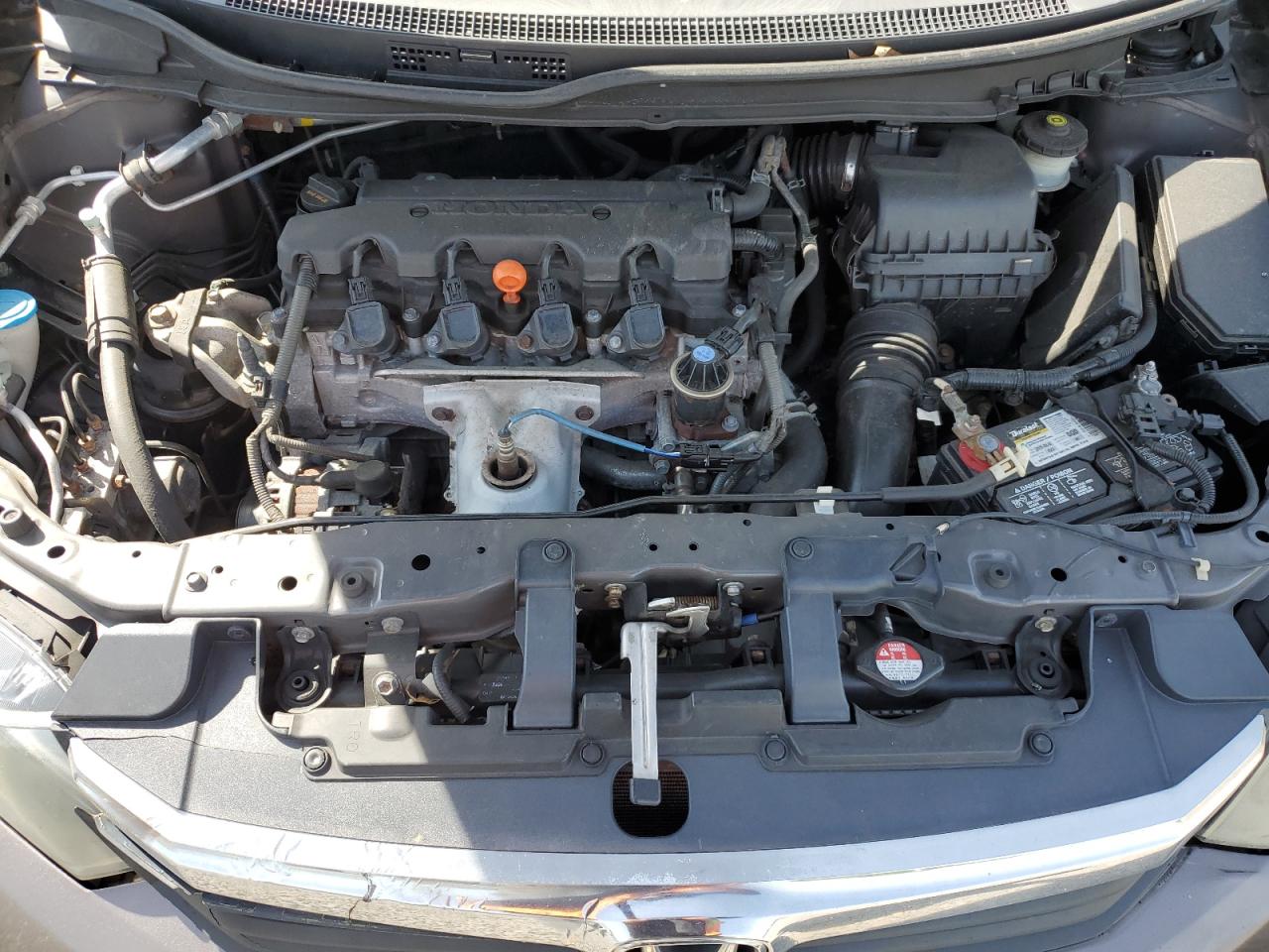 2012 Hond Civic Lx Brown vin: 2HGFB2F55CH564800