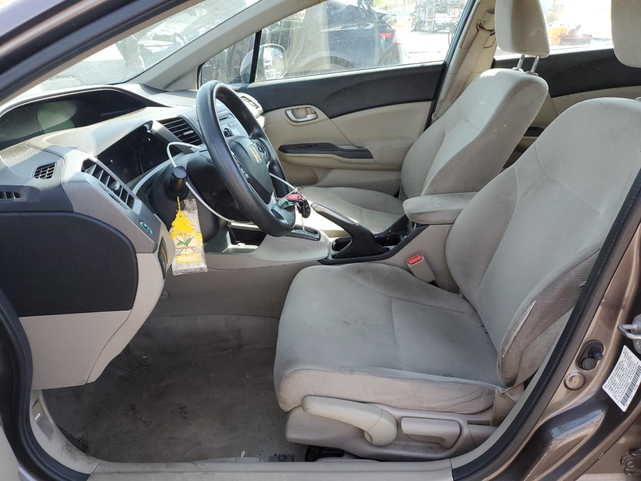 2012 Hond Civic Lx Brown vin: 2HGFB2F55CH564800