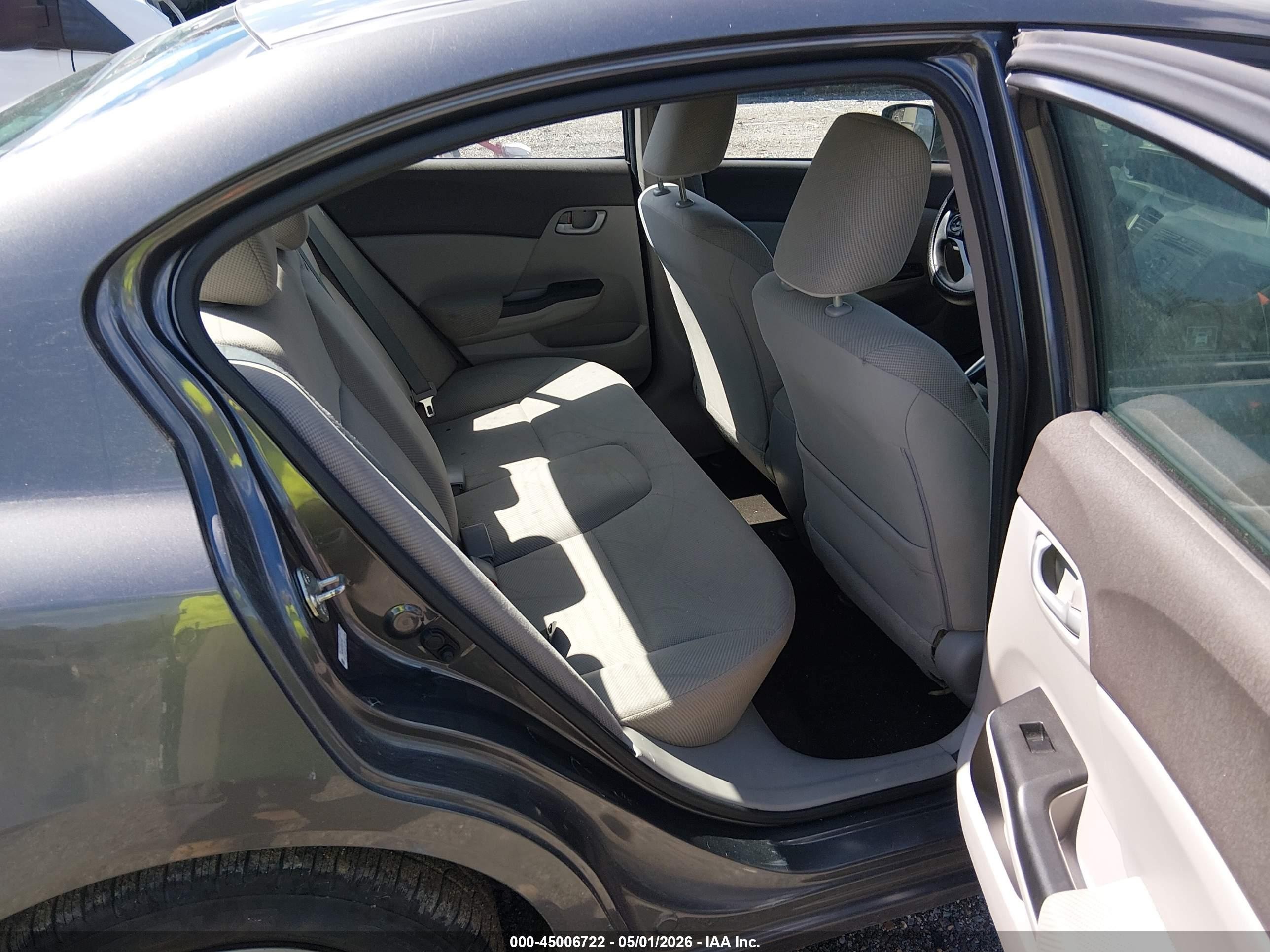 2012 Honda Civic Lx Gray vin: 2HGFB2F55CH571925