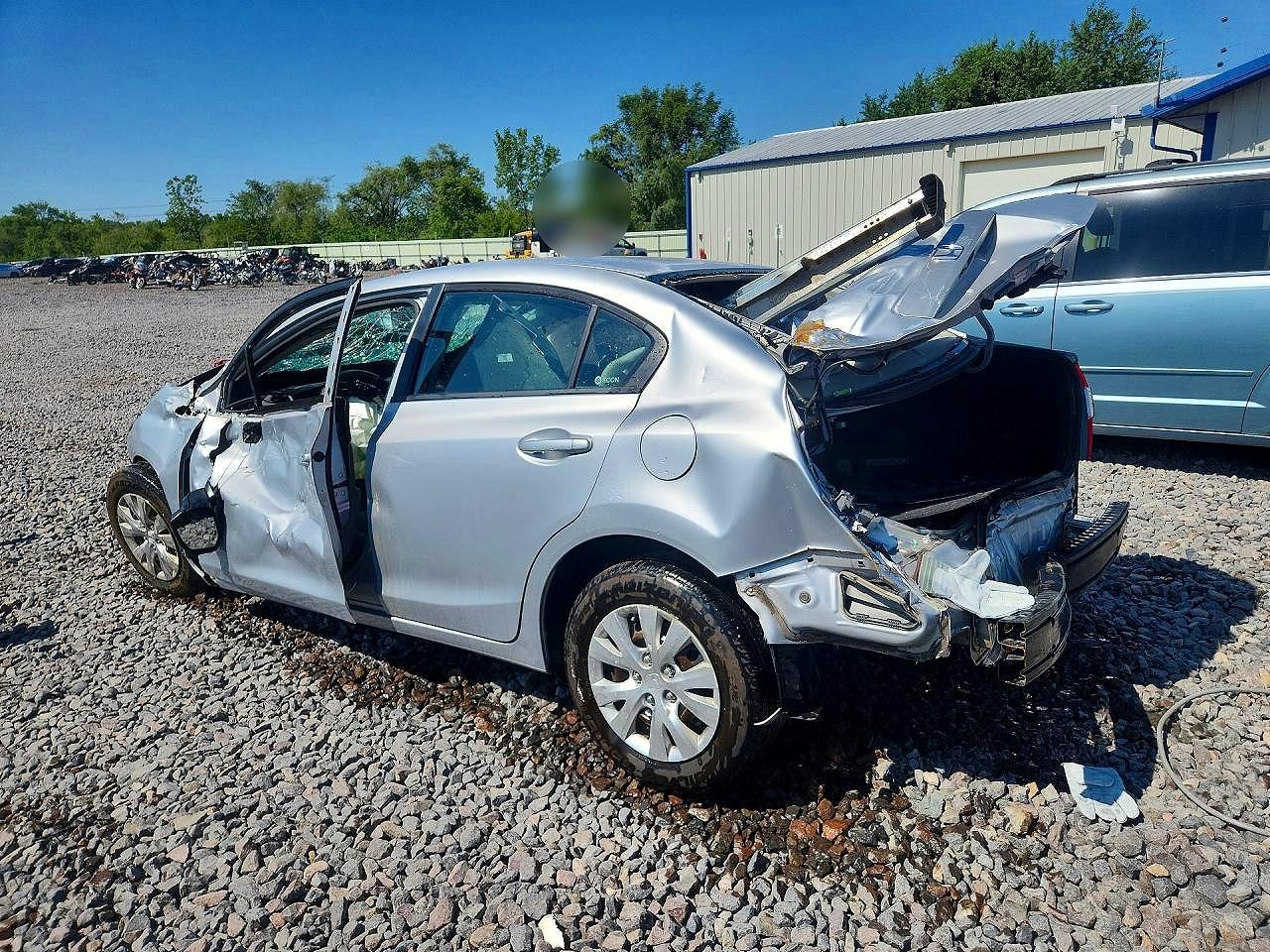 2012 Honda Civic Lx Silver vin: 2HGFB2F55CH573903