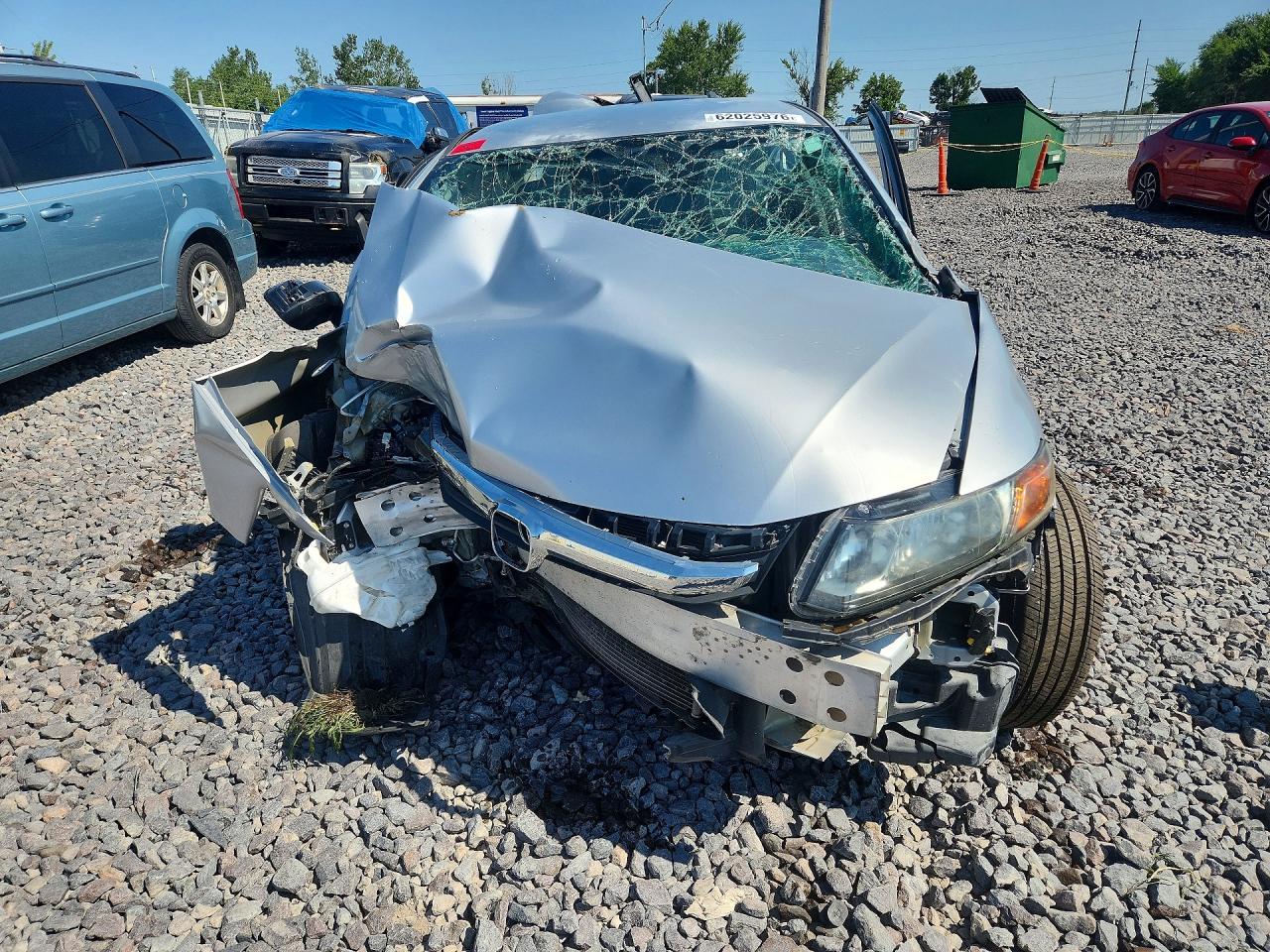 2012 Honda Civic Lx Silver vin: 2HGFB2F55CH573903