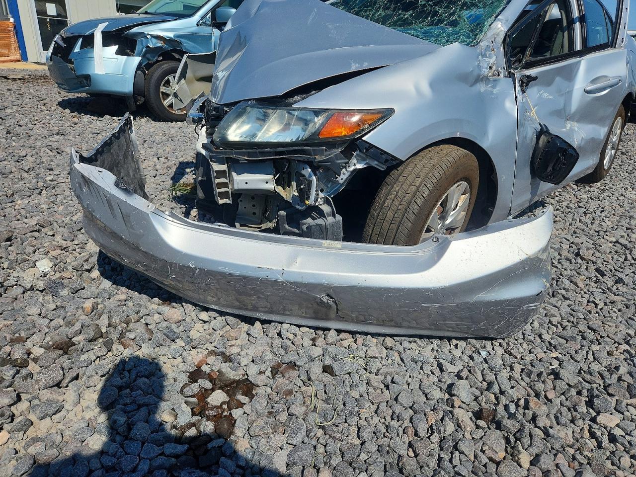 2012 Honda Civic Lx Silver vin: 2HGFB2F55CH573903