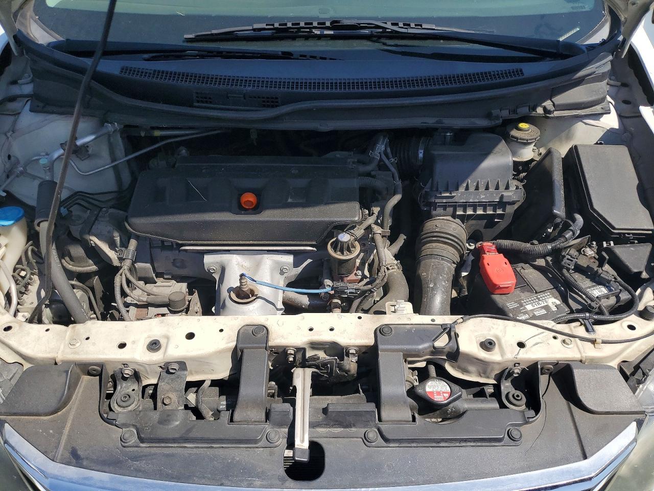 2012 Honda Civic Lx White vin: 2HGFB2F55CH575781