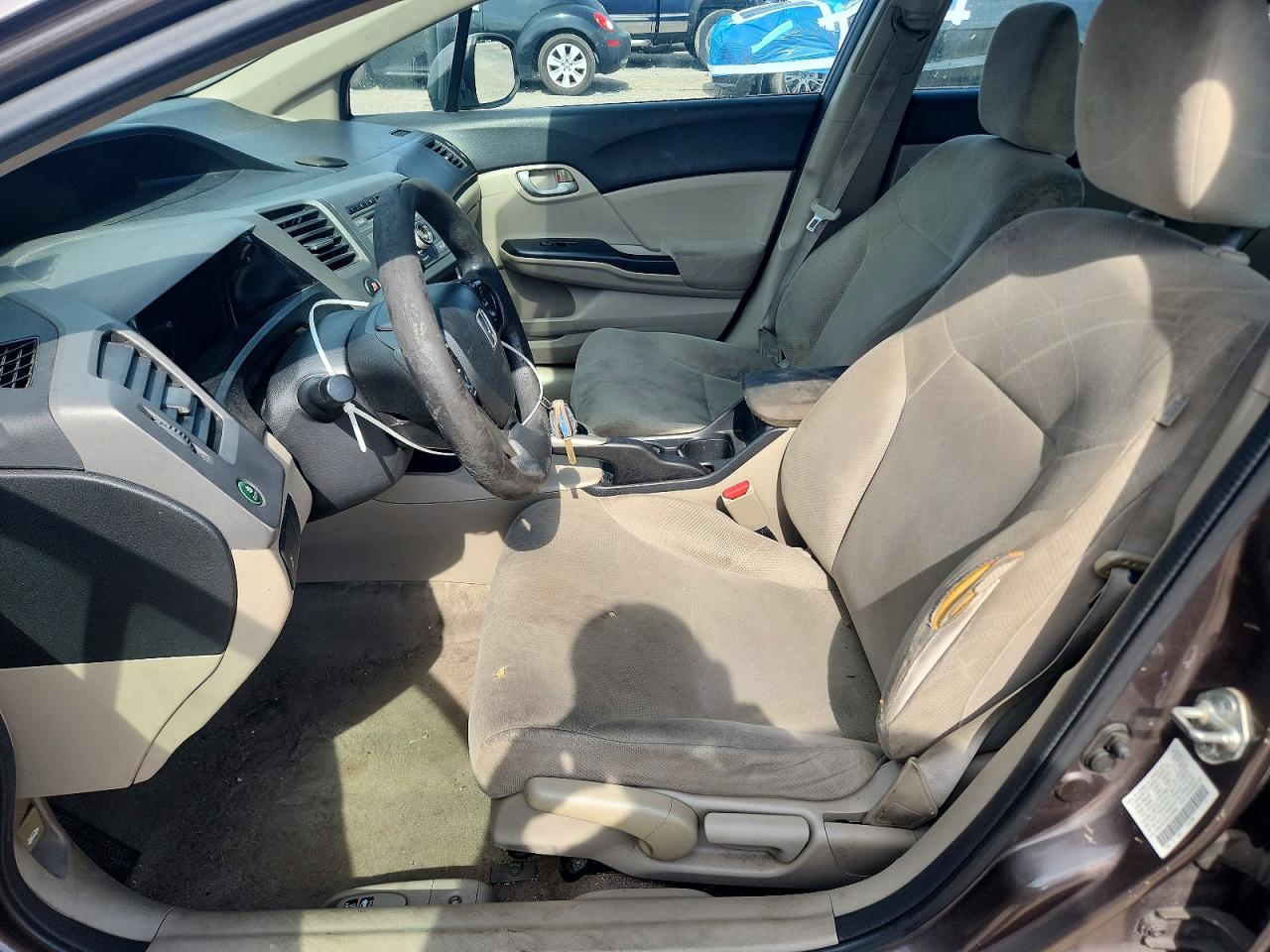 2012 Honda Civic Lx Gray vin: 2HGFB2F55CH578065
