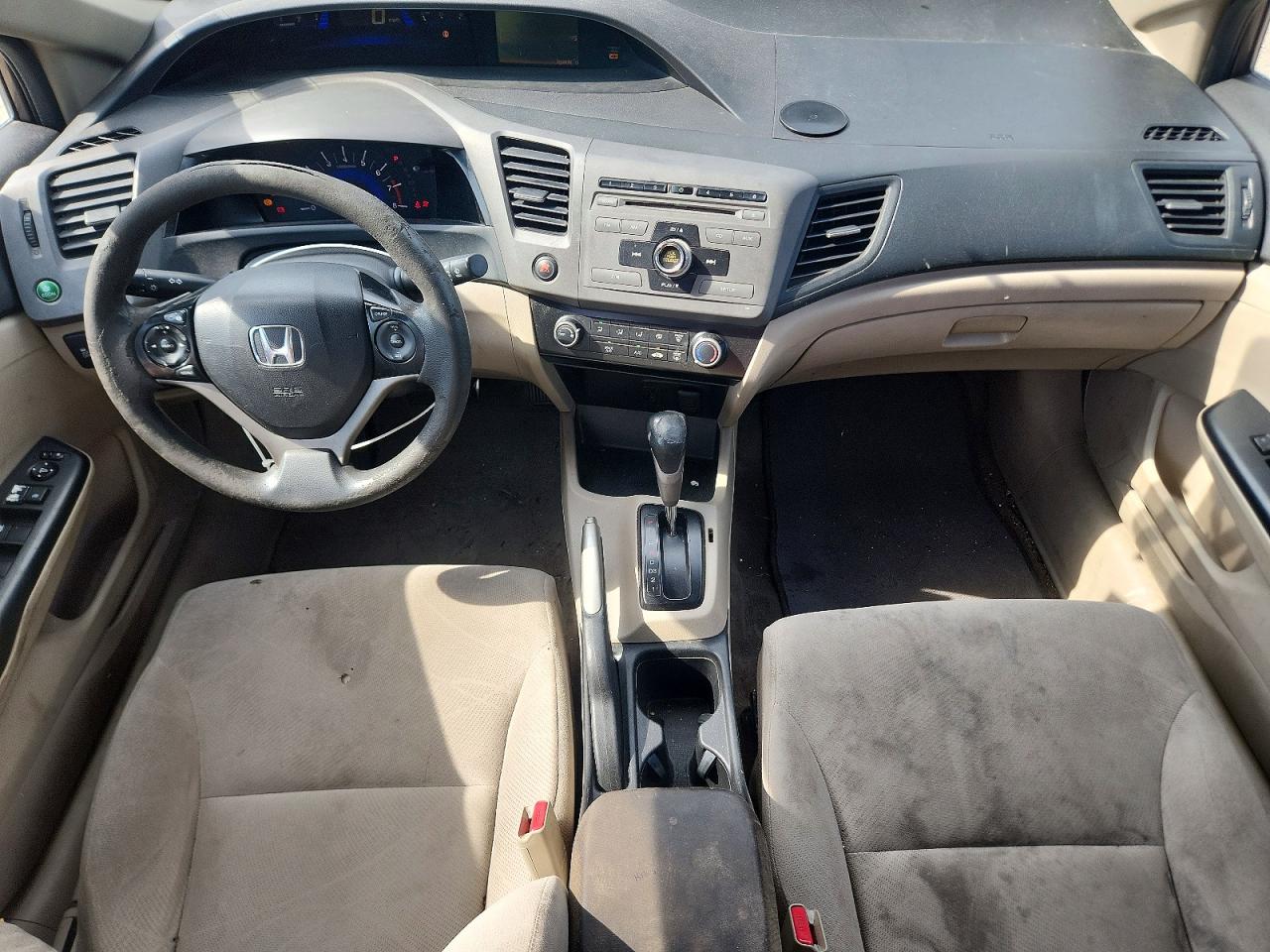2012 Honda Civic Lx Gray vin: 2HGFB2F55CH578065