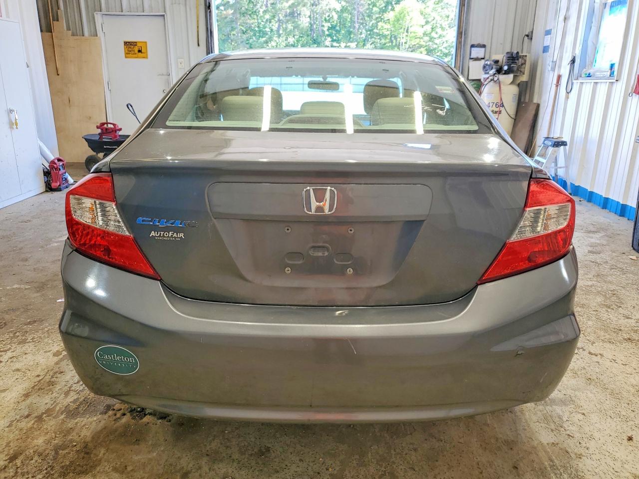 2012 Honda Civic Lx Серый vin: 2HGFB2F55CH584898