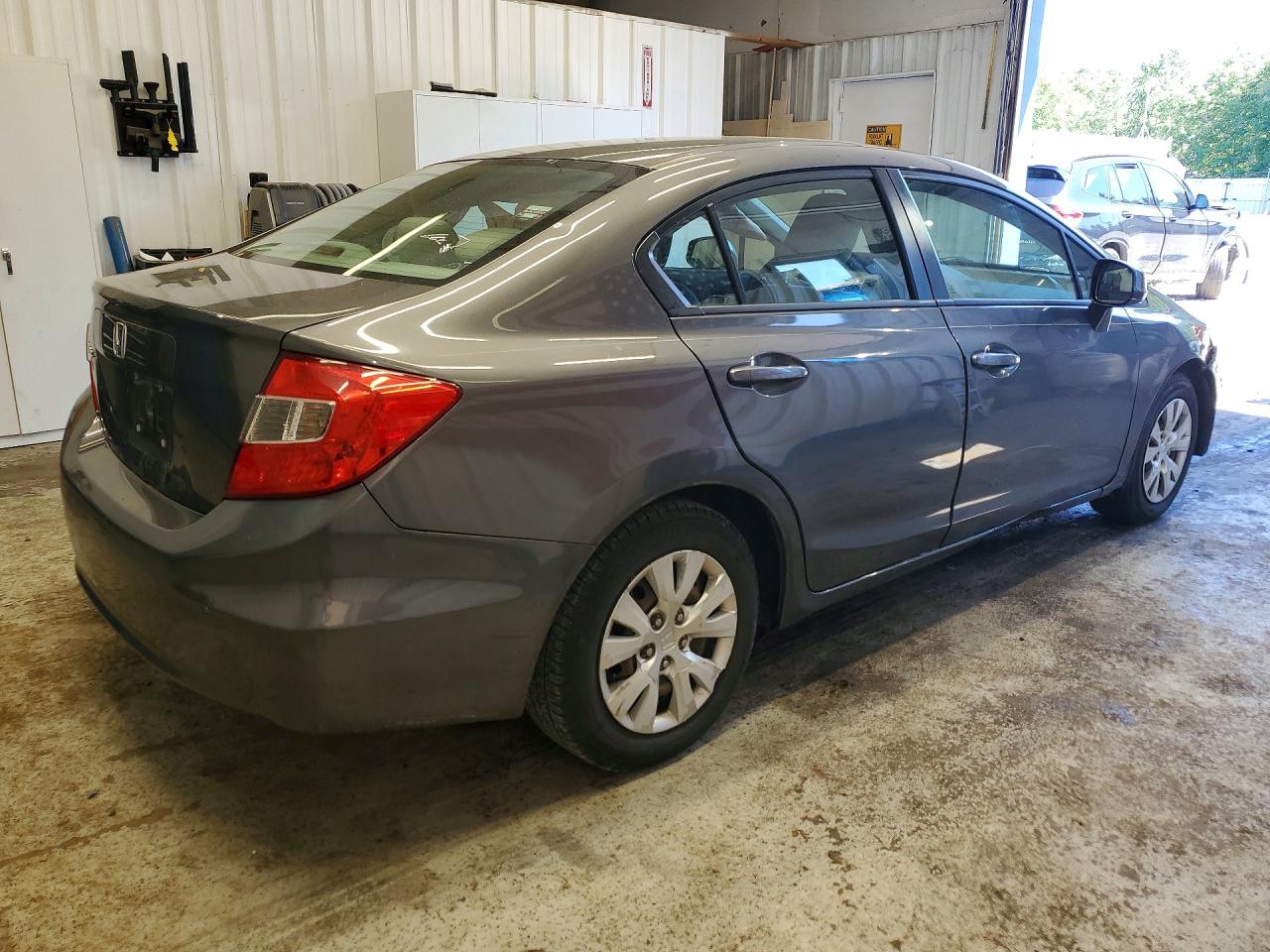2012 Honda Civic Lx Серый vin: 2HGFB2F55CH584898