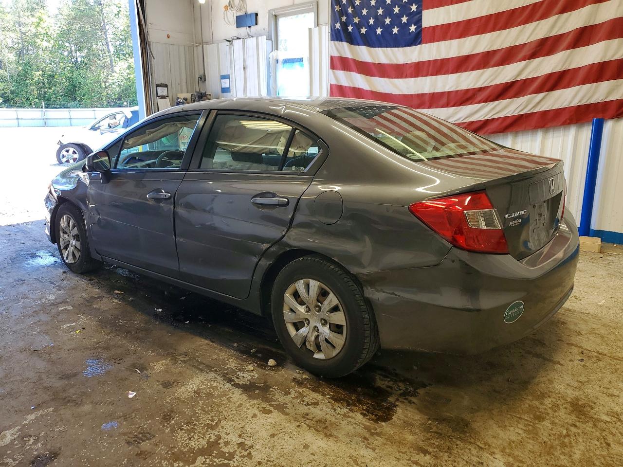 2012 Honda Civic Lx Серый vin: 2HGFB2F55CH584898