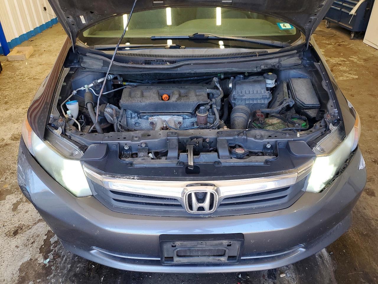2012 Honda Civic Lx Серый vin: 2HGFB2F55CH584898