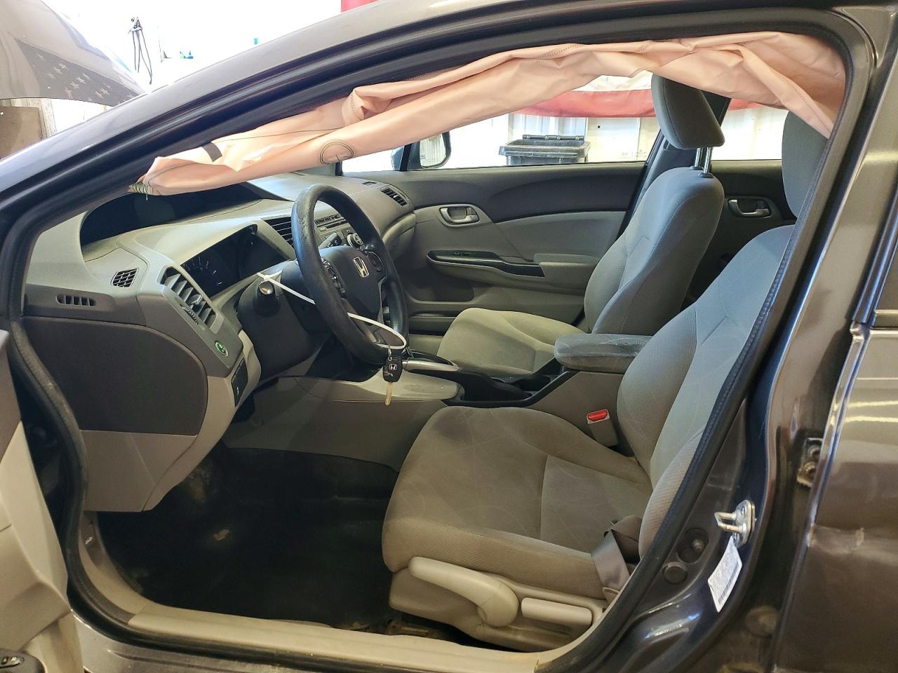 2012 Honda Civic Lx Серый vin: 2HGFB2F55CH584898