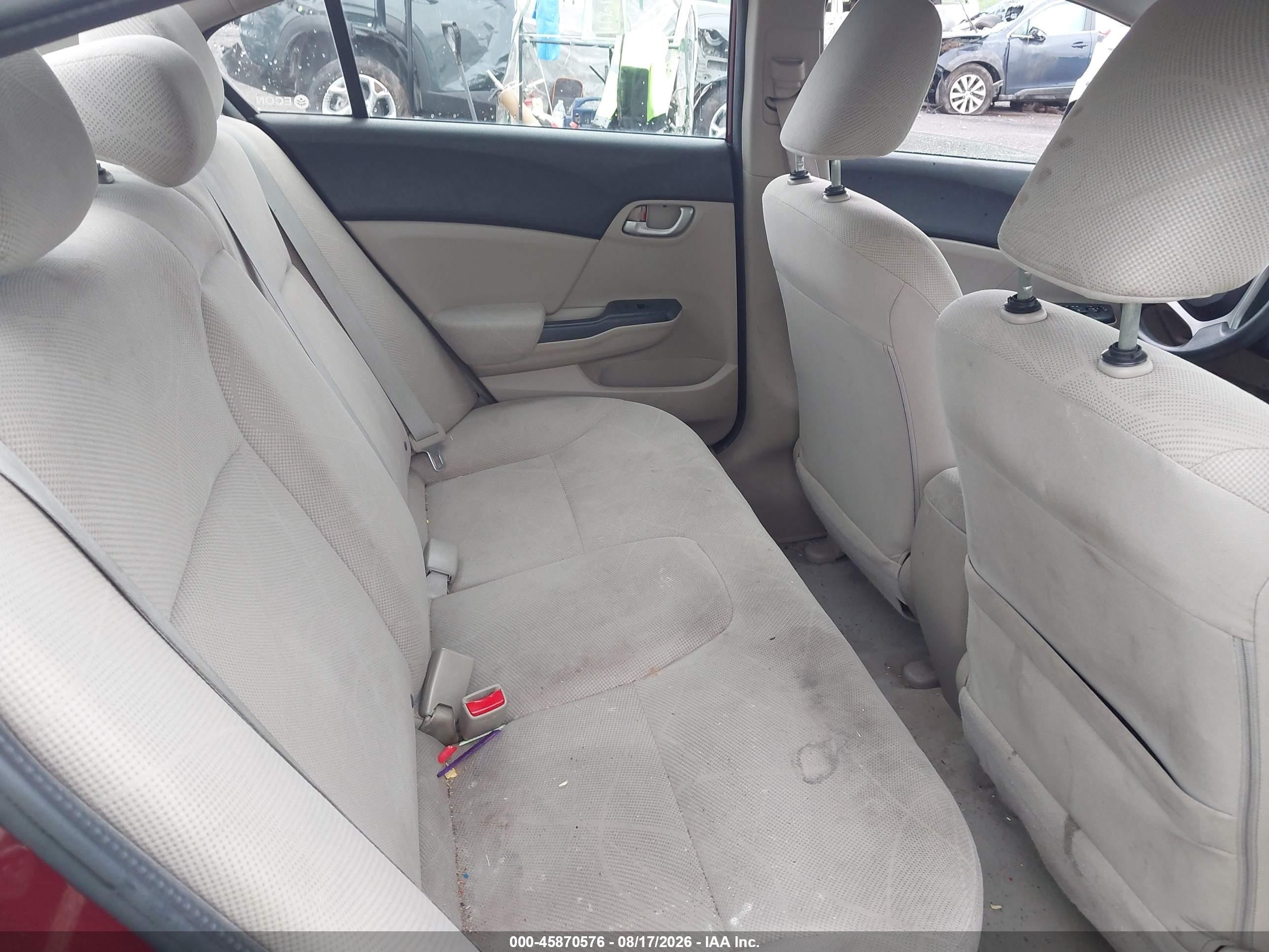 2012 Honda Civic Lx Burgundy vin: 2HGFB2F55CH590569