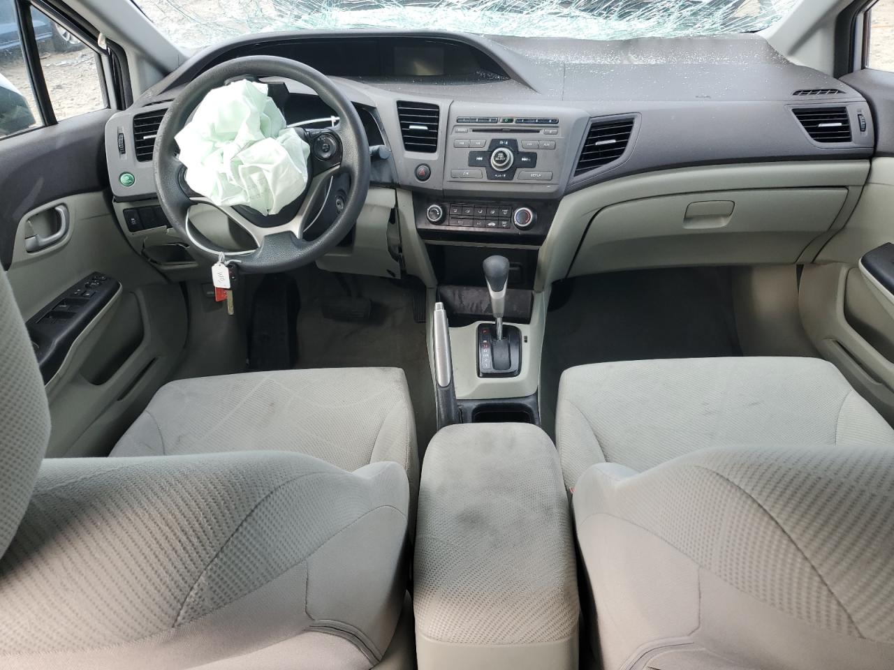 2012 Honda Civic Lx Silver vin: 2HGFB2F55CH605121