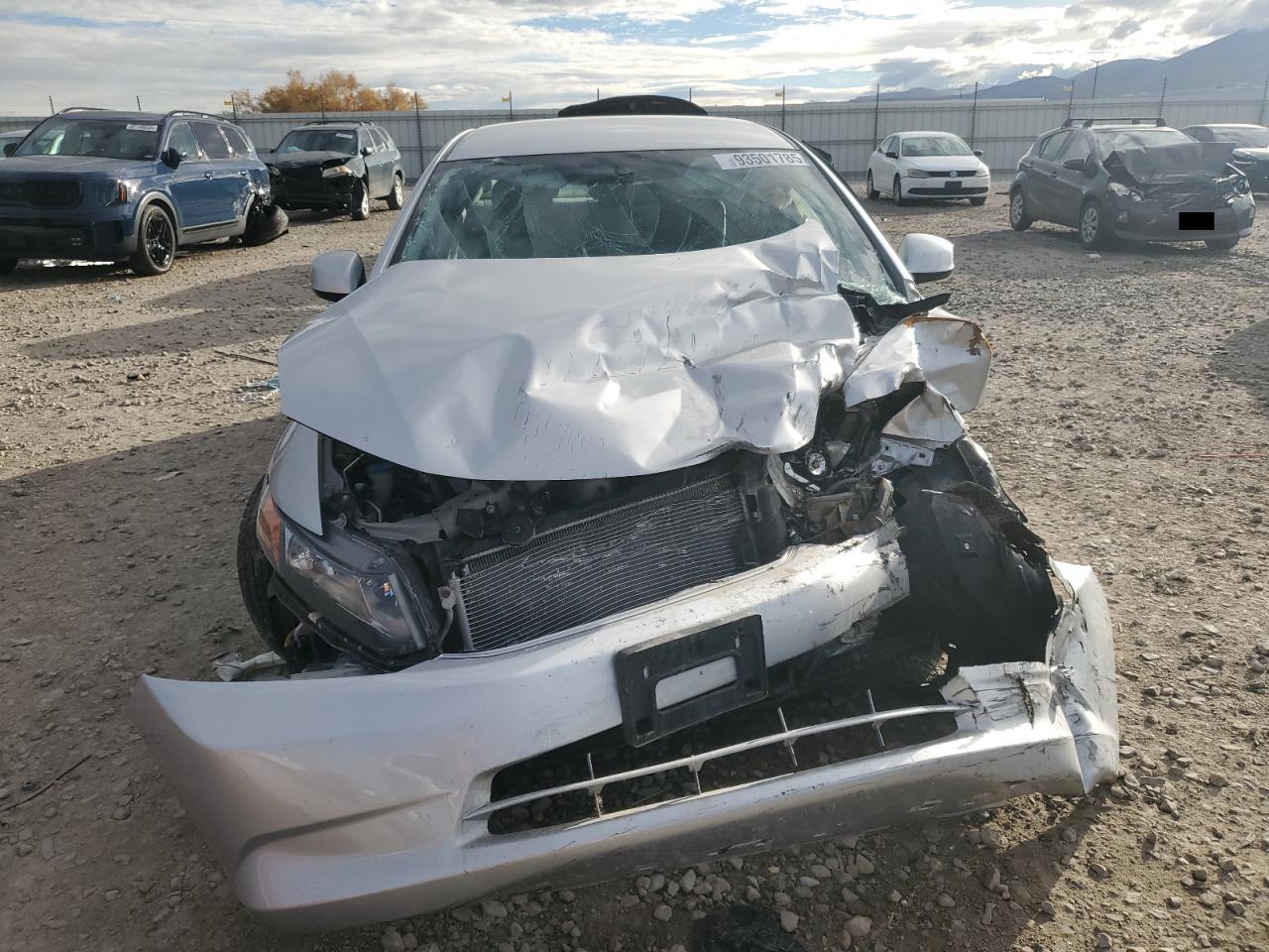 2012 Honda Civic Lx Silver vin: 2HGFB2F55CH605121