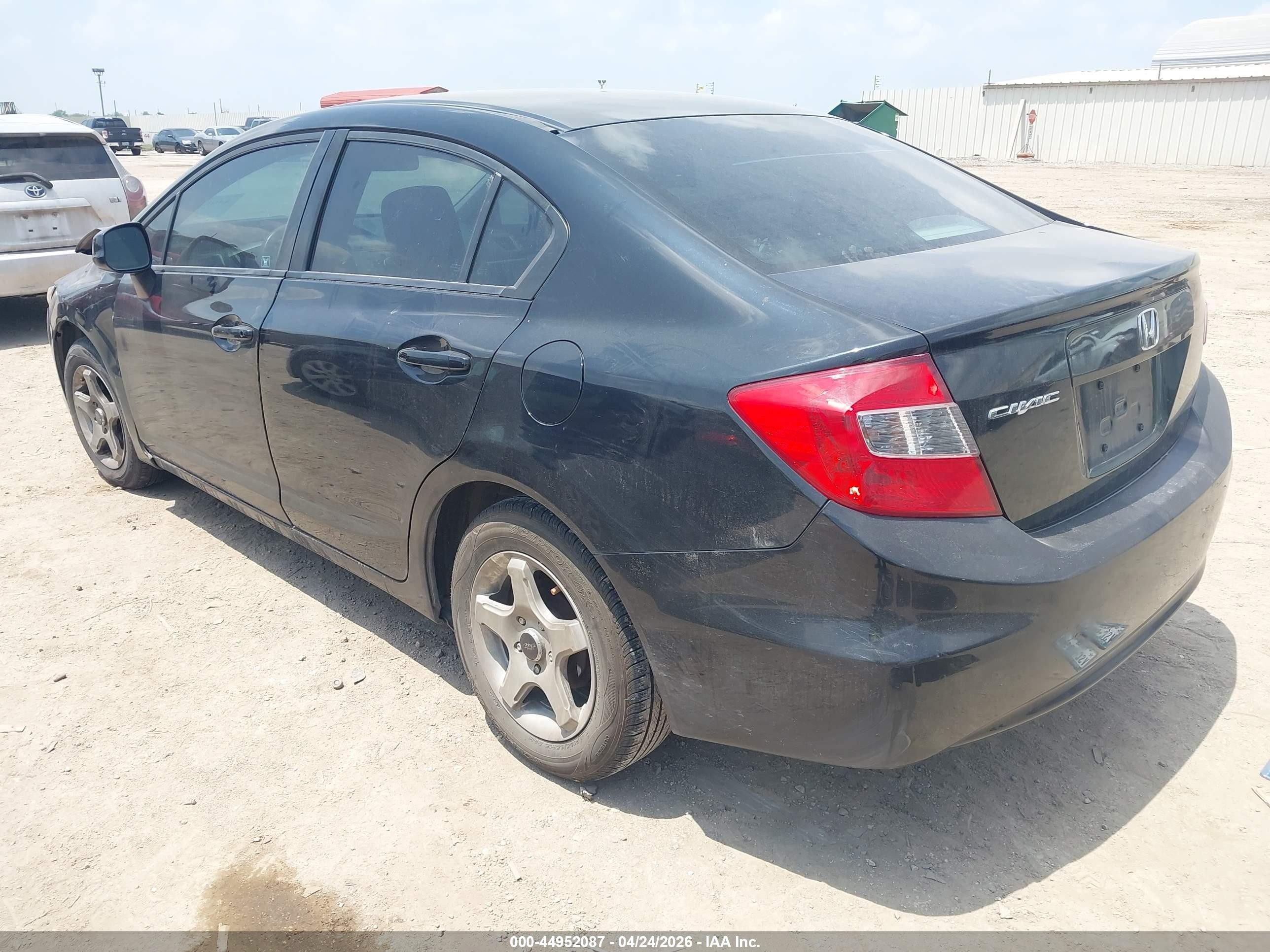 2012 Honda Civic Lx Black vin: 2HGFB2F55CH608911