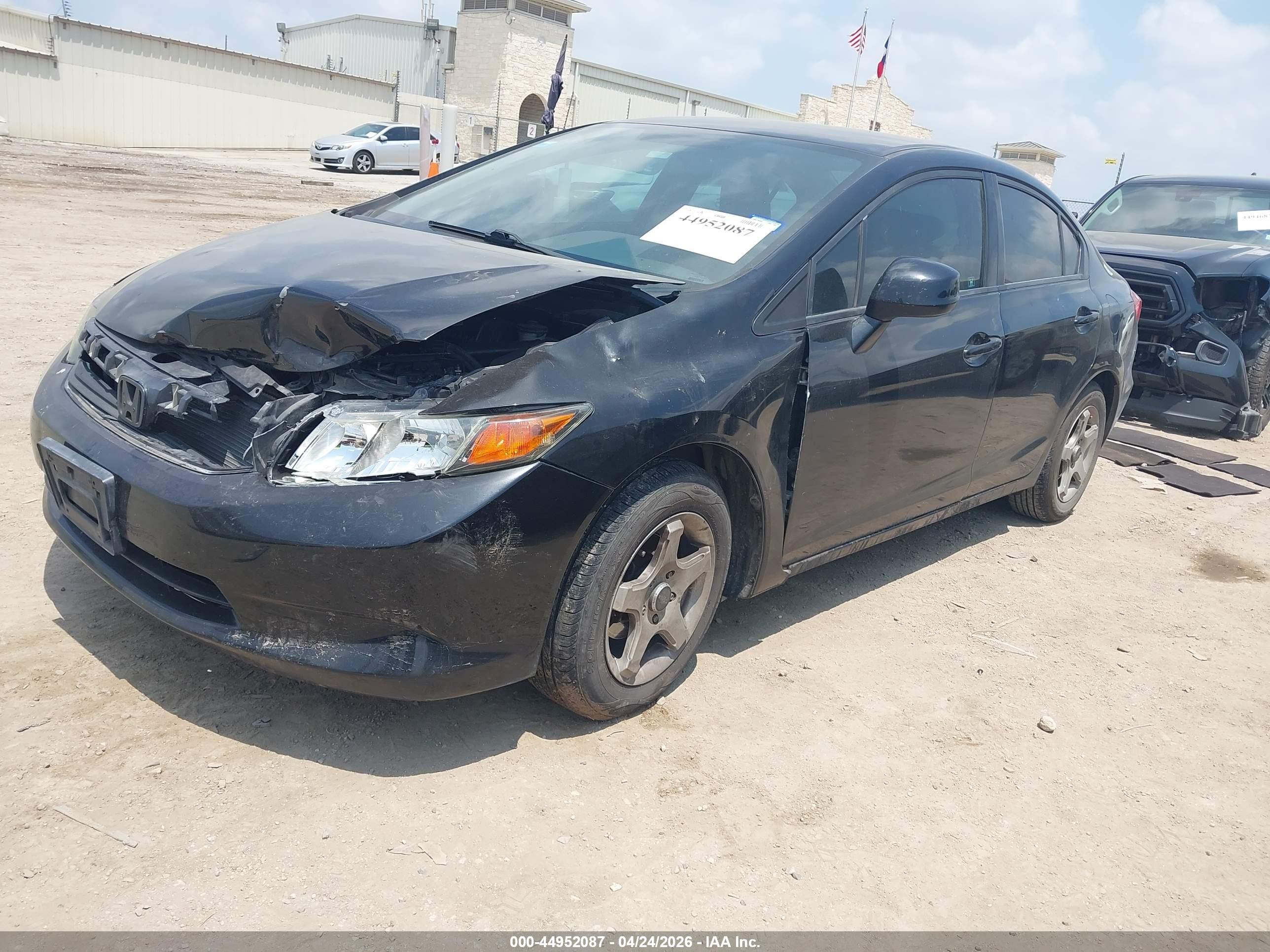 2012 Honda Civic Lx Black vin: 2HGFB2F55CH608911