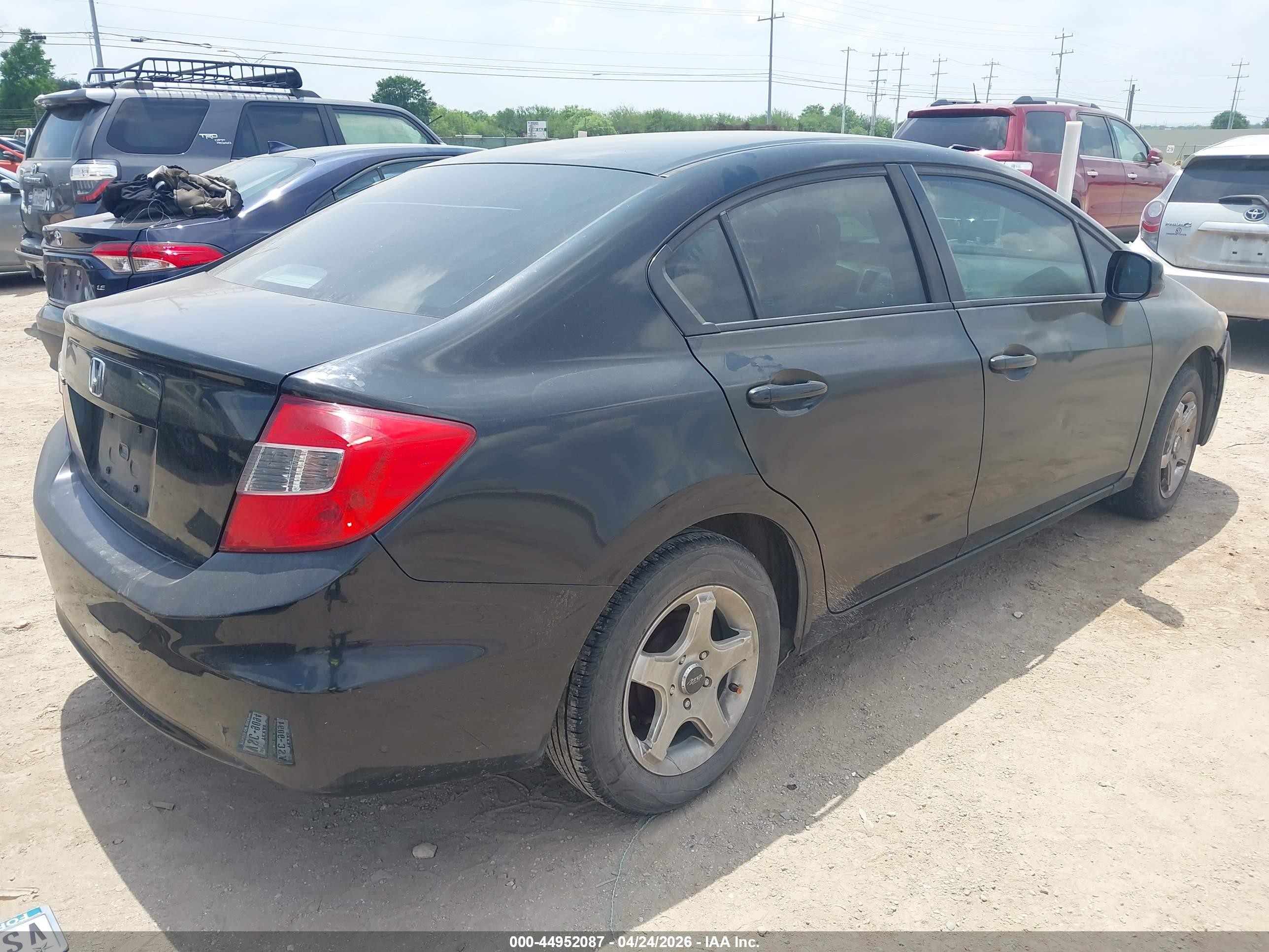 2012 Honda Civic Lx Black vin: 2HGFB2F55CH608911