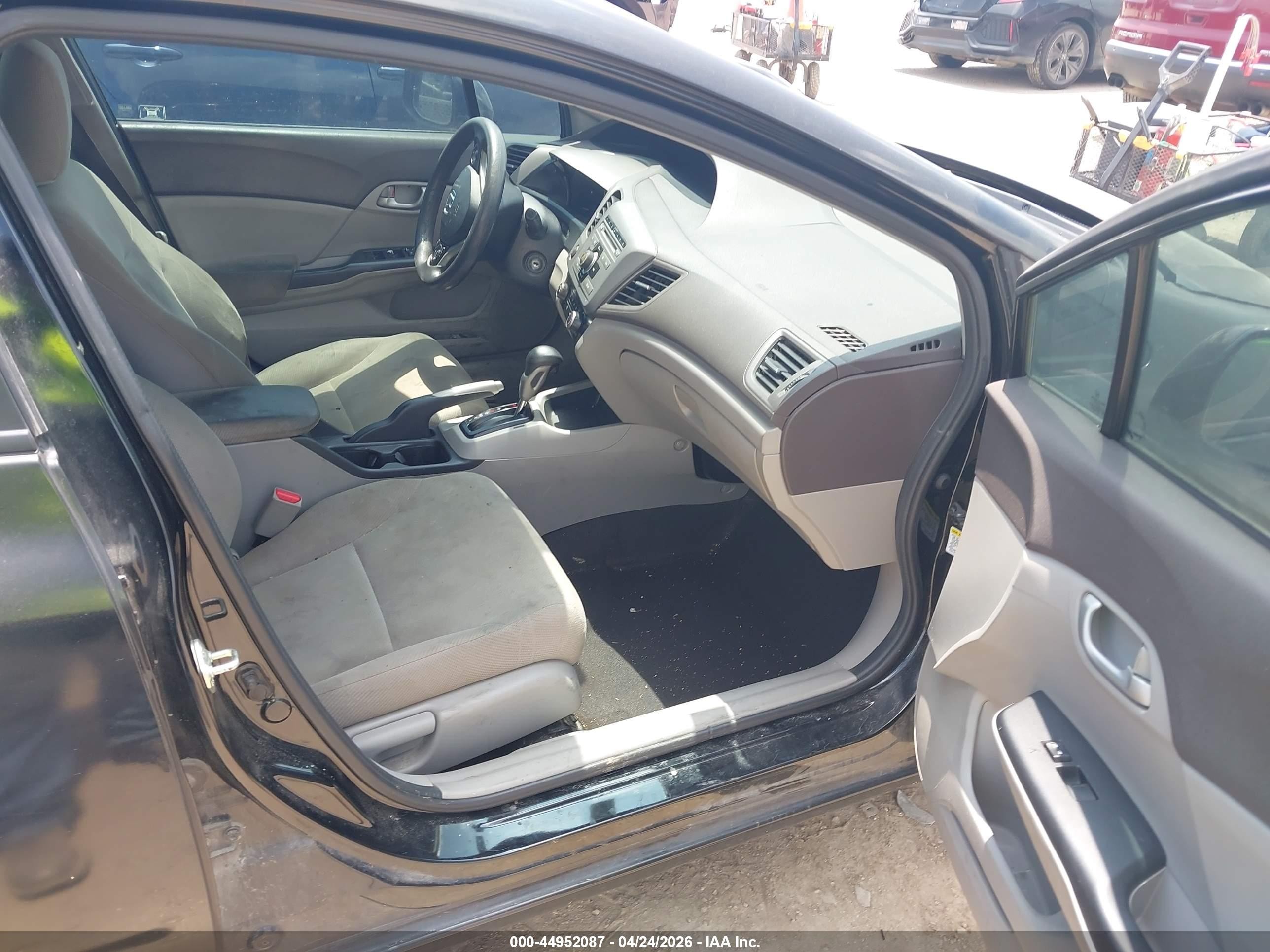 2012 Honda Civic Lx Black vin: 2HGFB2F55CH608911