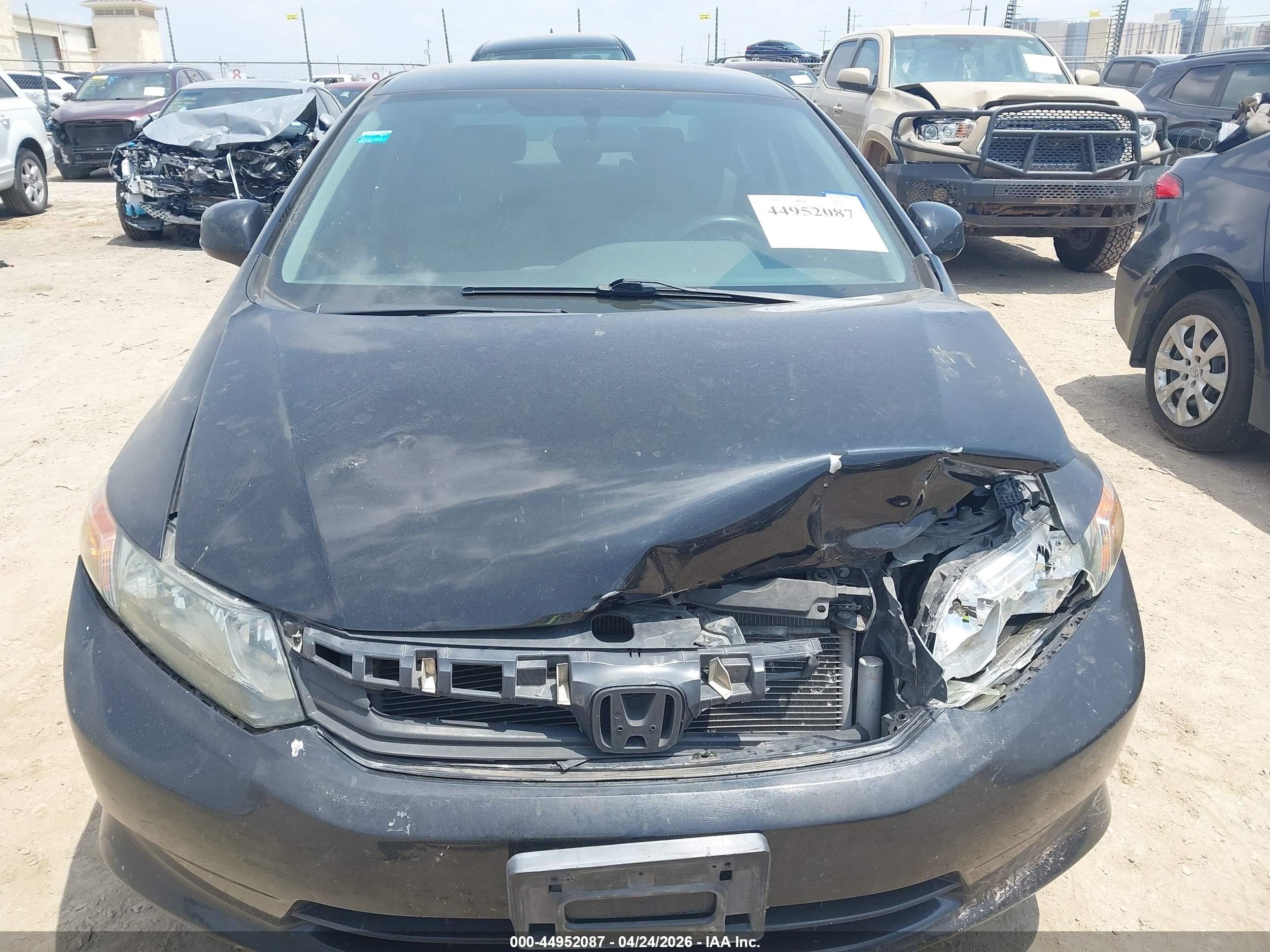 2012 Honda Civic Lx Black vin: 2HGFB2F55CH608911