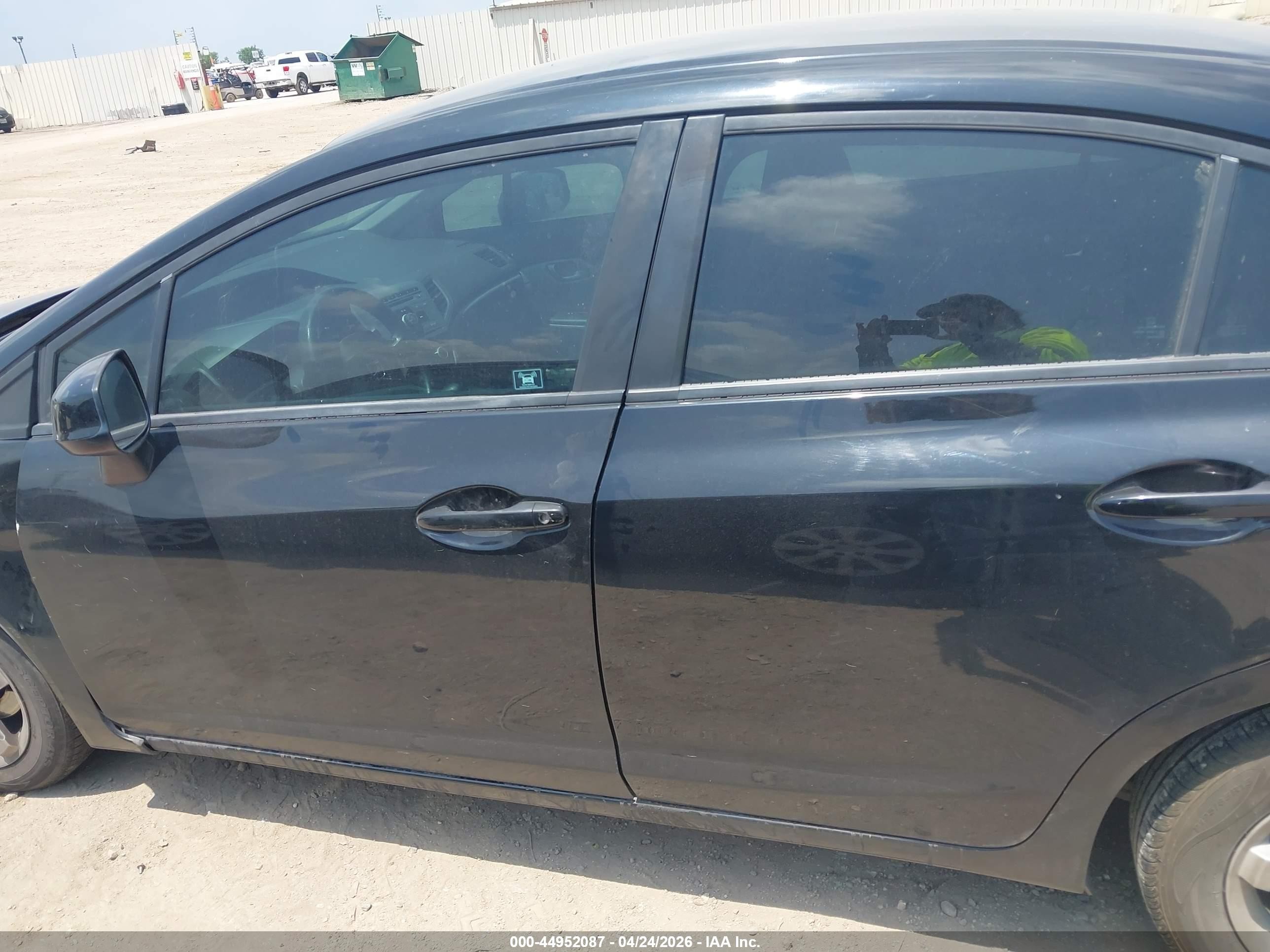 2012 Honda Civic Lx Black vin: 2HGFB2F55CH608911
