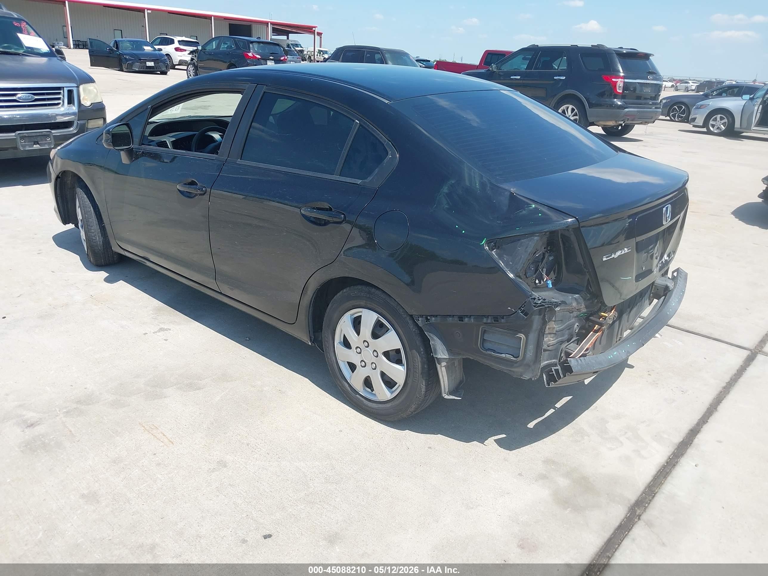 2012 Honda Civic Lx Black vin: 2HGFB2F55CH608925
