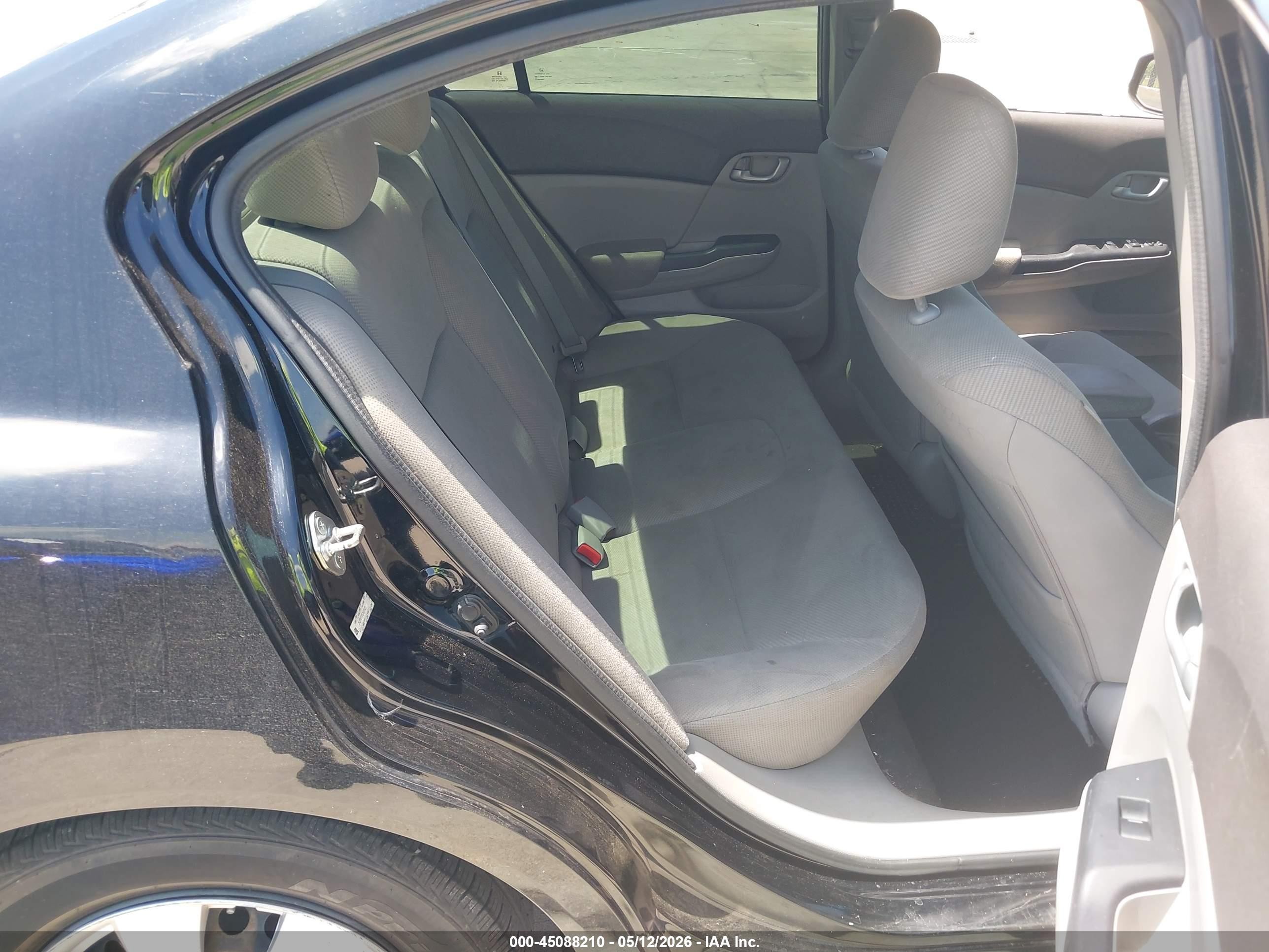 2012 Honda Civic Lx Black vin: 2HGFB2F55CH608925