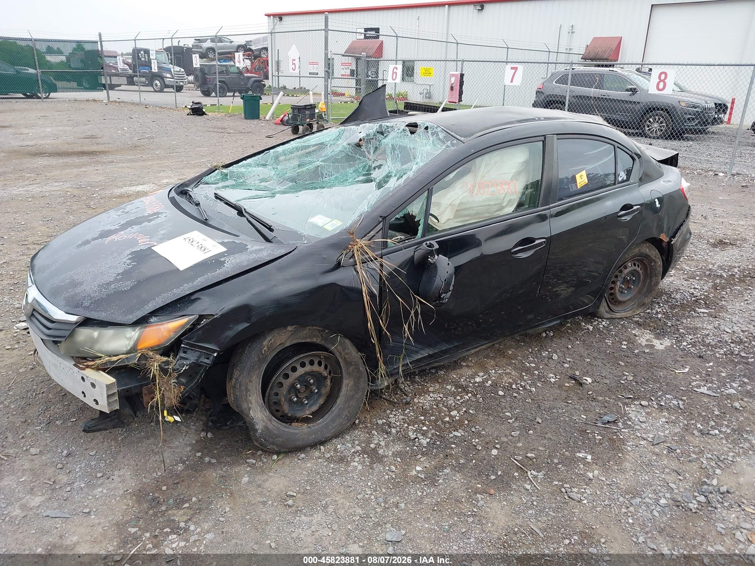 2012 Honda Civic Lx Black vin: 2HGFB2F55CH608956