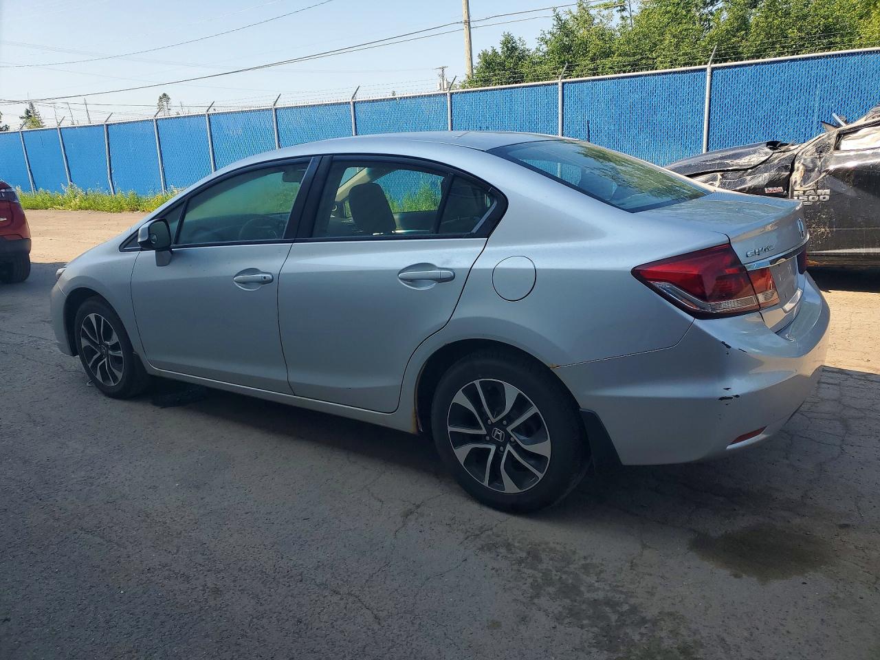 2013 Honda Civic Lx Silver vin: 2HGFB2F55DH104277